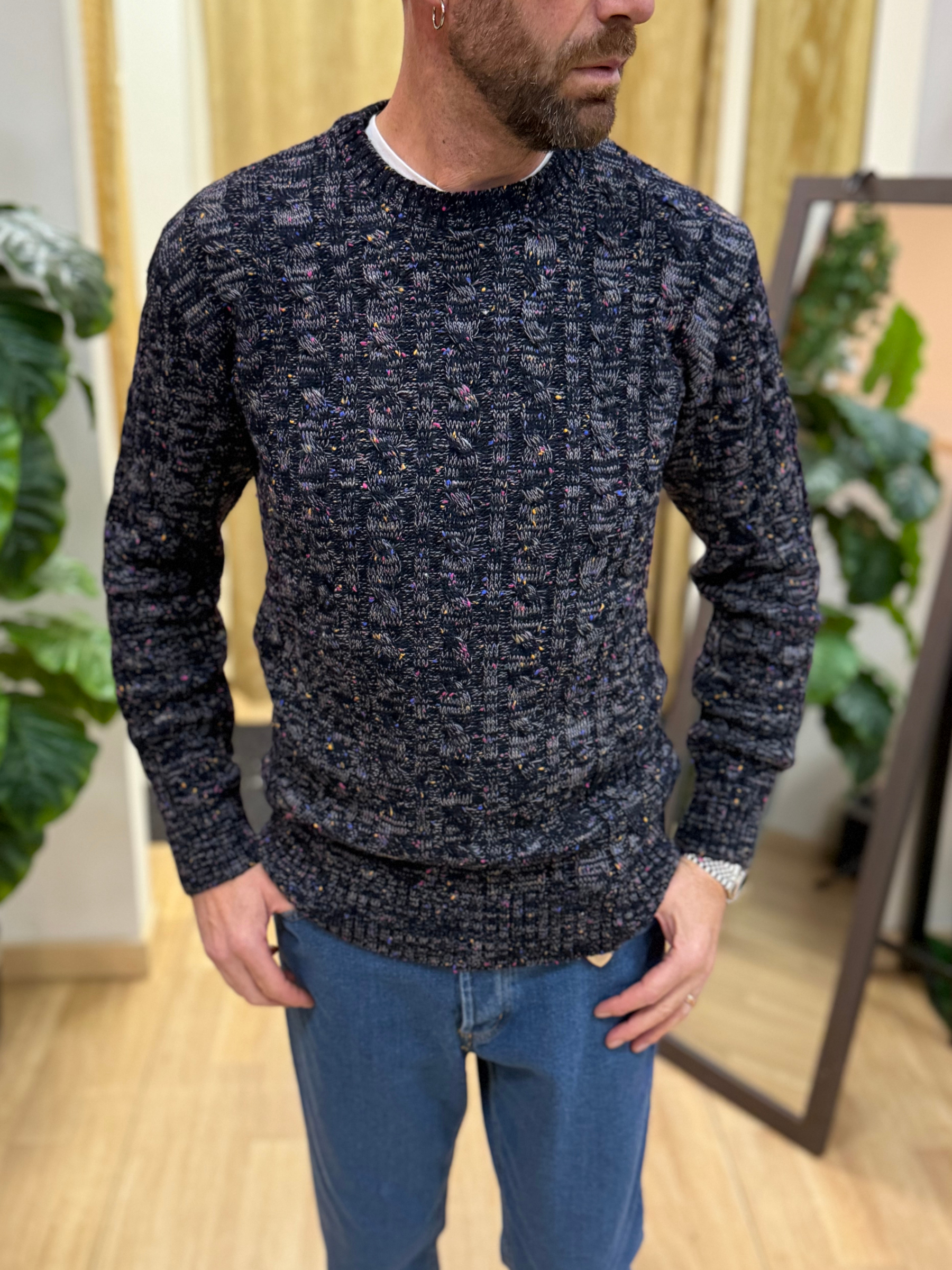 Maglioncino Ak Melange Blu