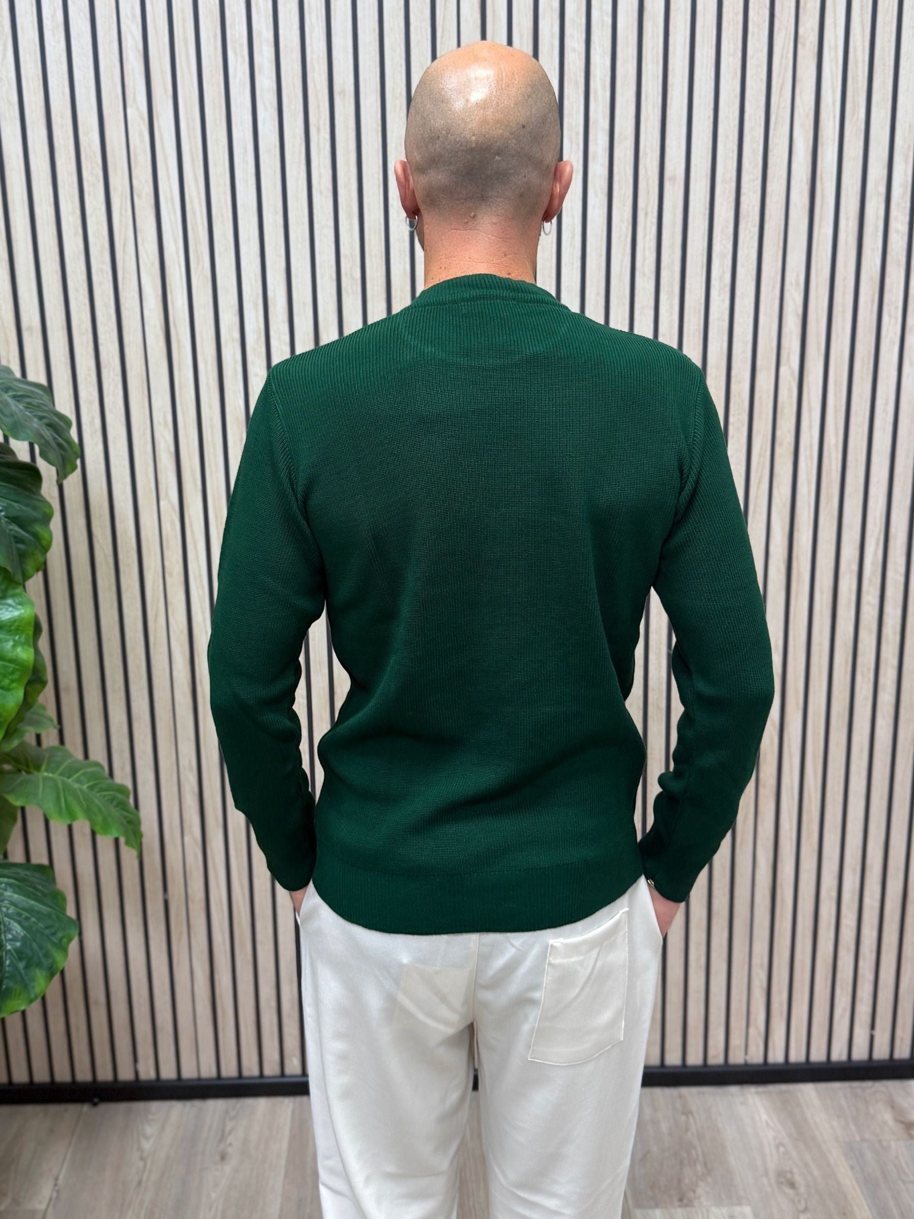 Maglioncino GiroGola In Filo MF 2.0 Verde Gucci