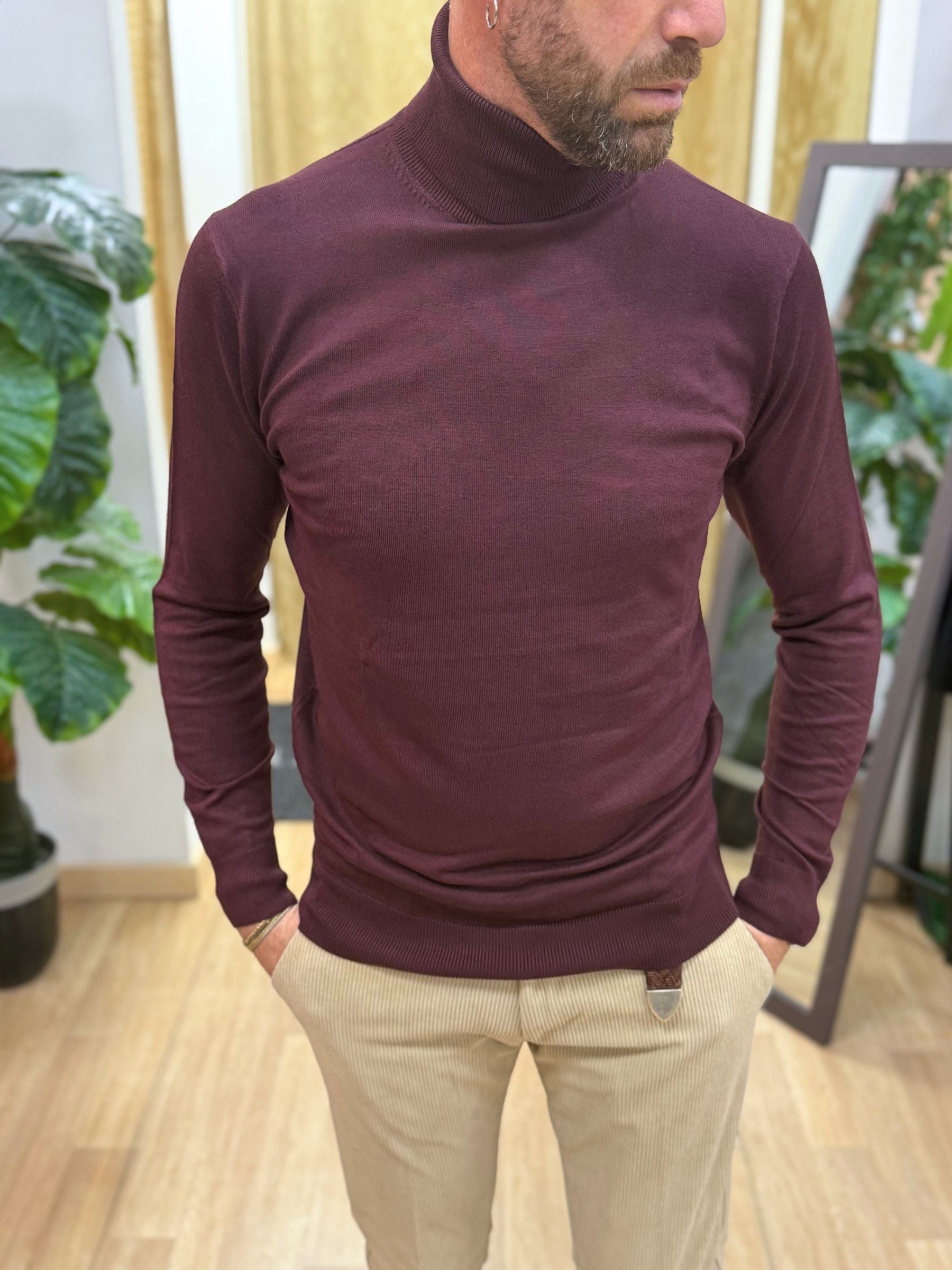 Maglia ColloAlto Bordeaux