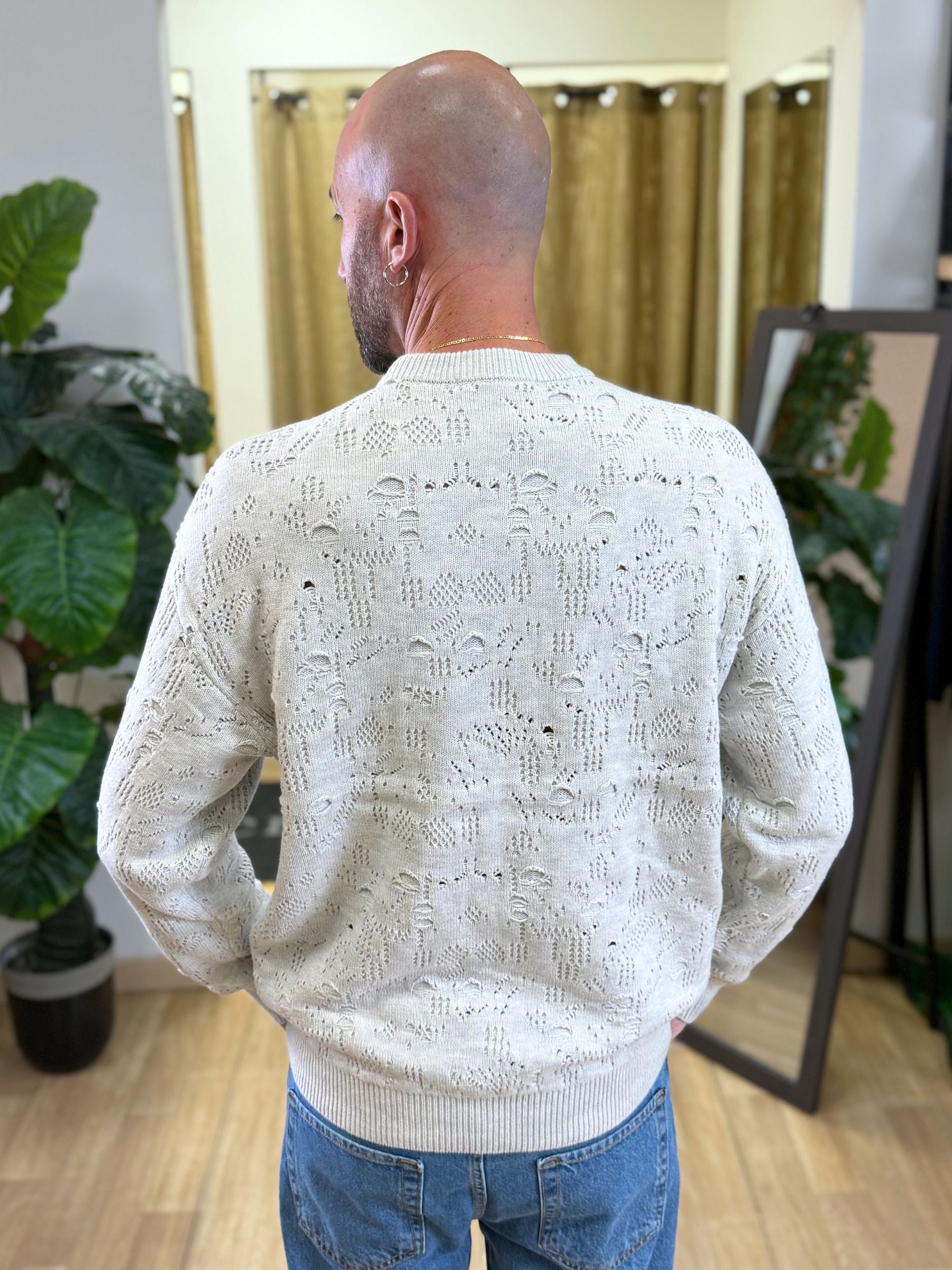 Maglioncino Traforato Tarrow Panna