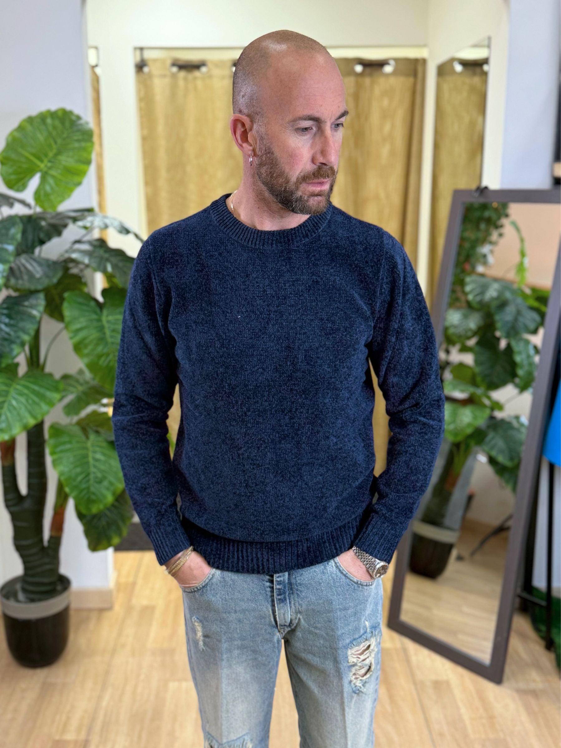 Maglioncino Ciniglia LP Blu