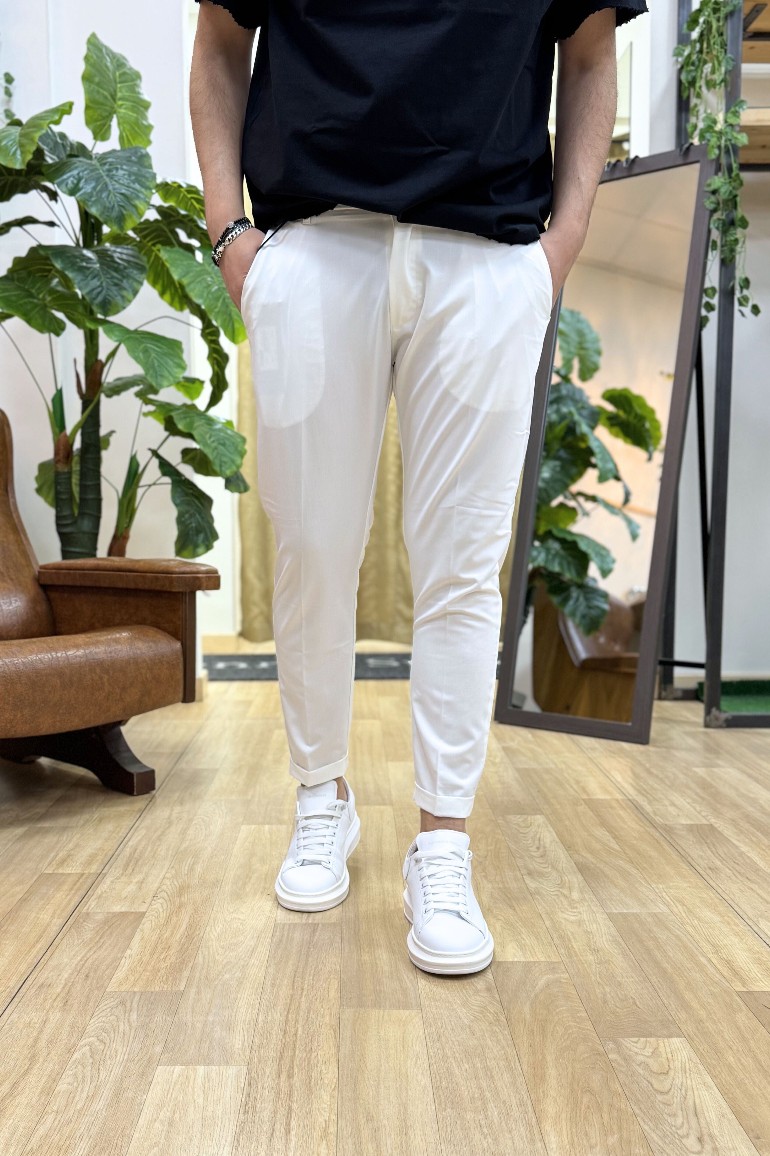 Pantalone Positano Bianco