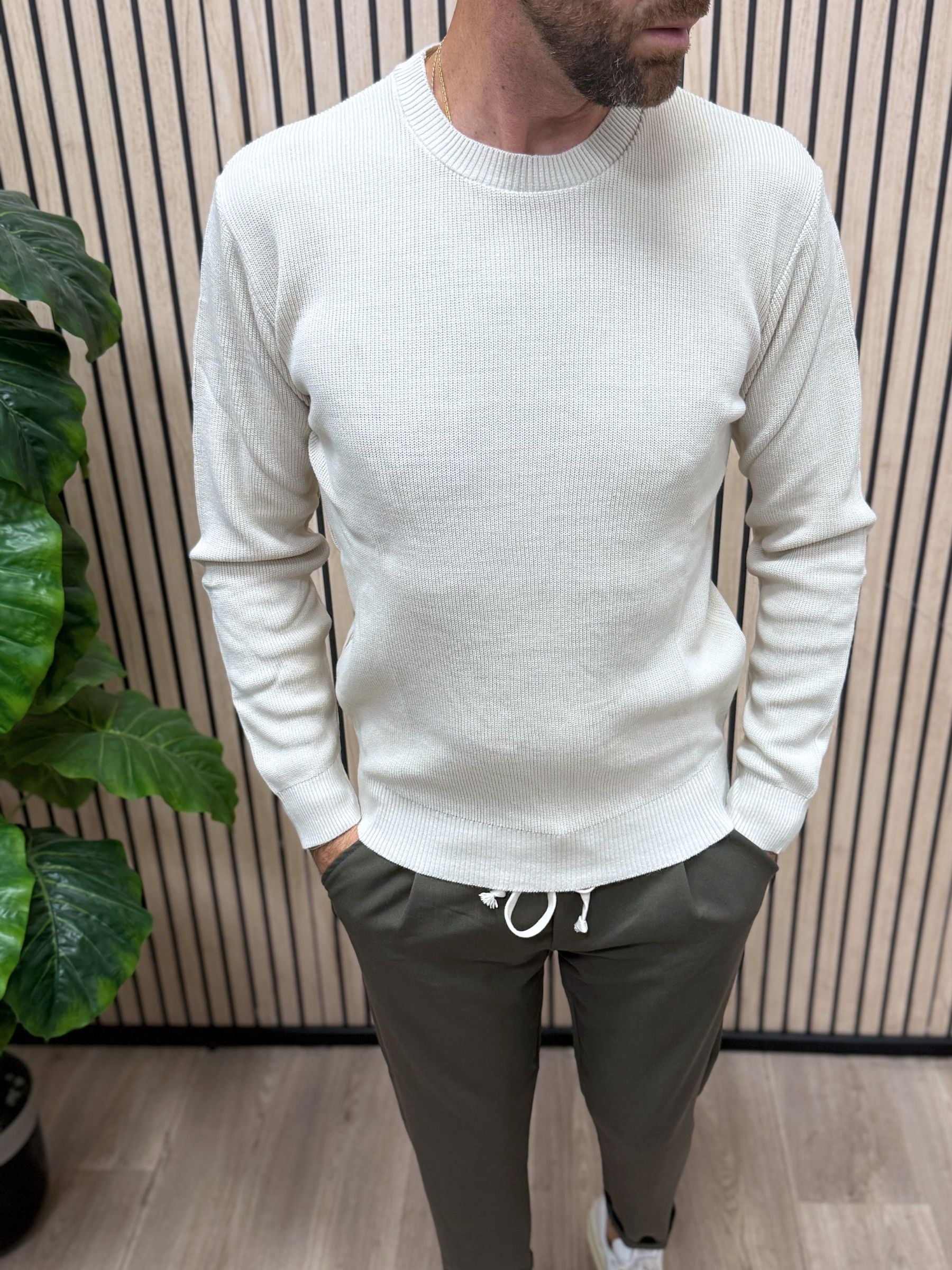 Maglioncino GiroGola In Filo MF 2.0 Beige