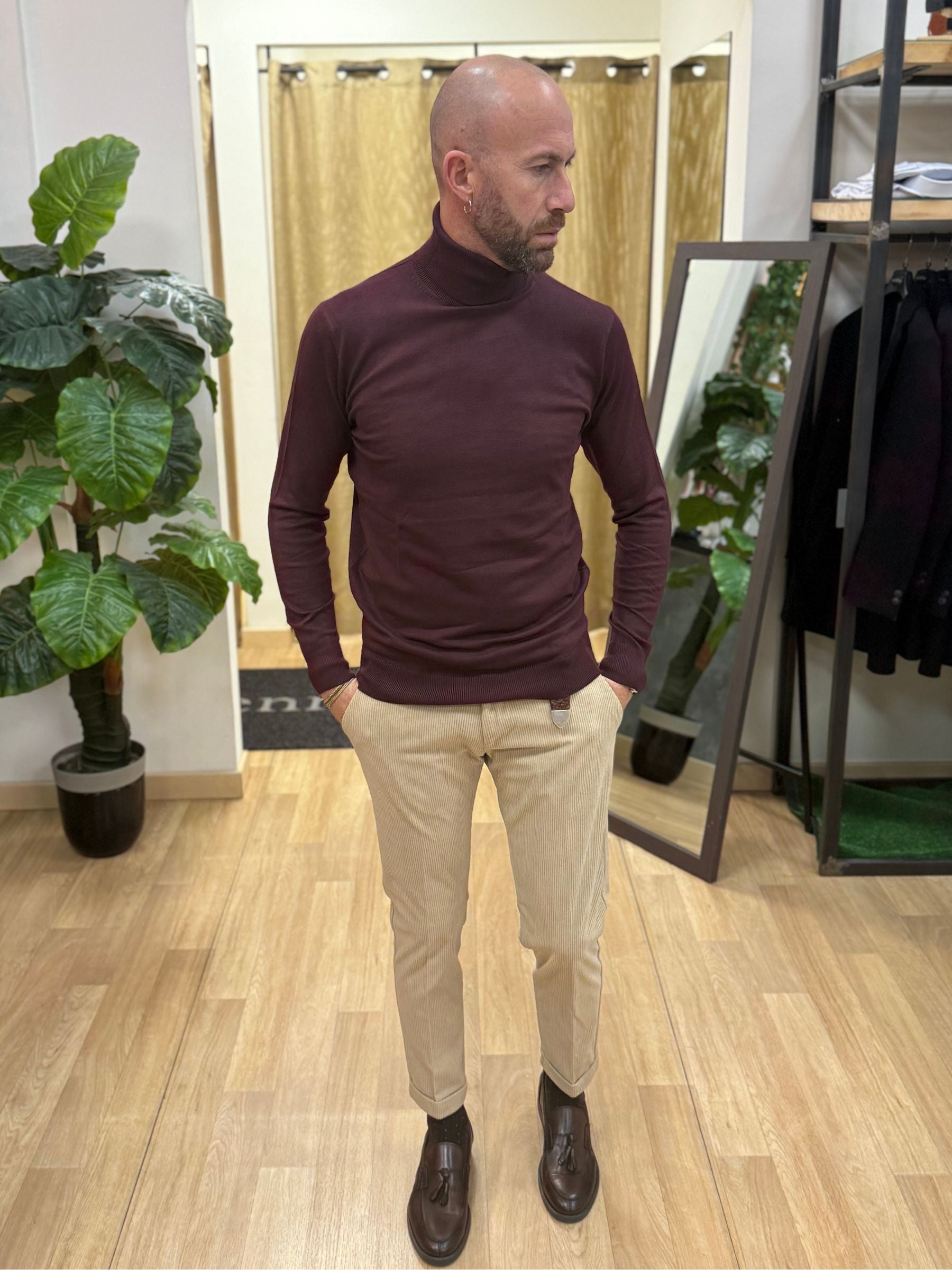 Maglia ColloAlto Bordeaux