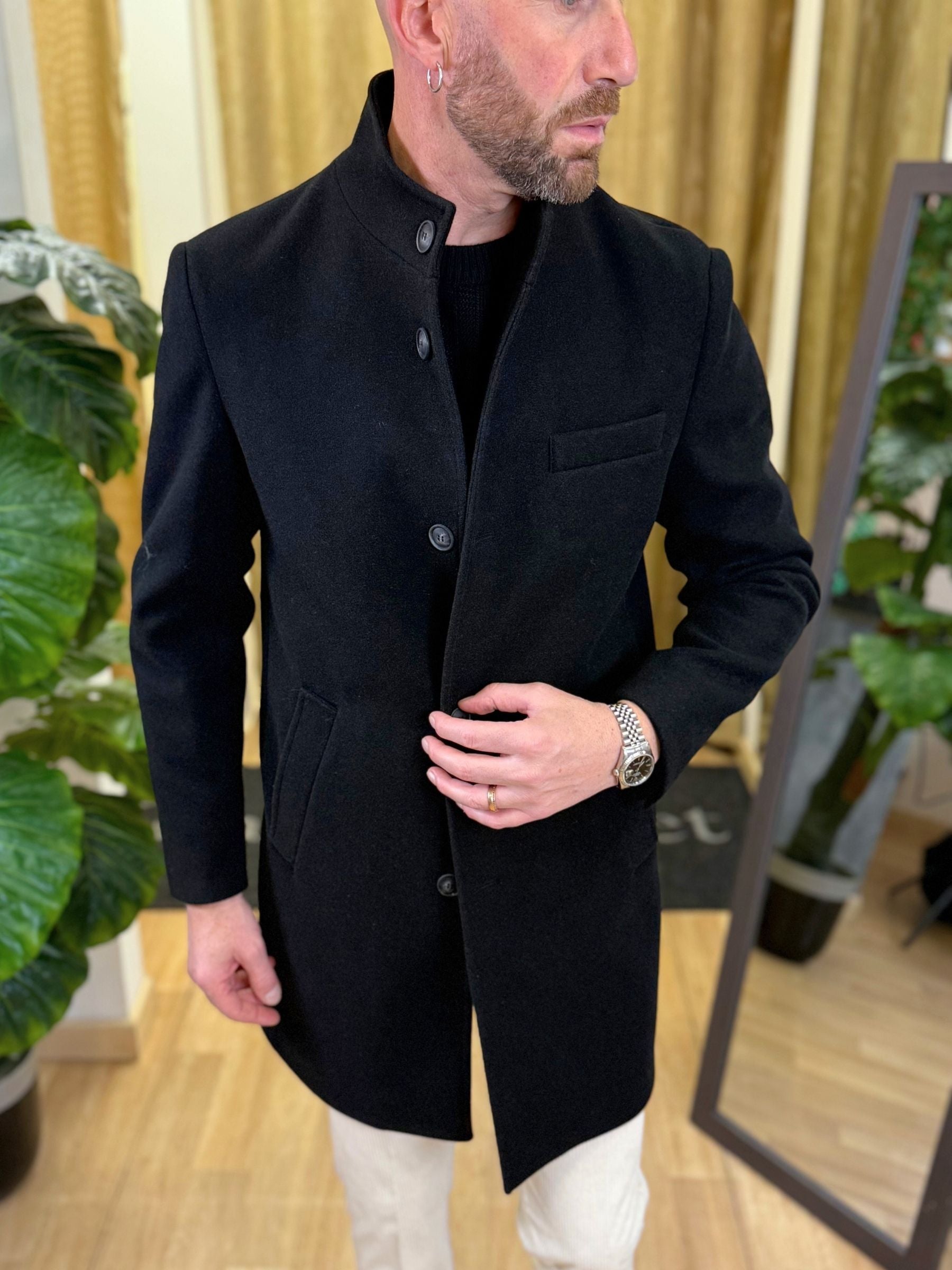 Cappotto Koreano Nero