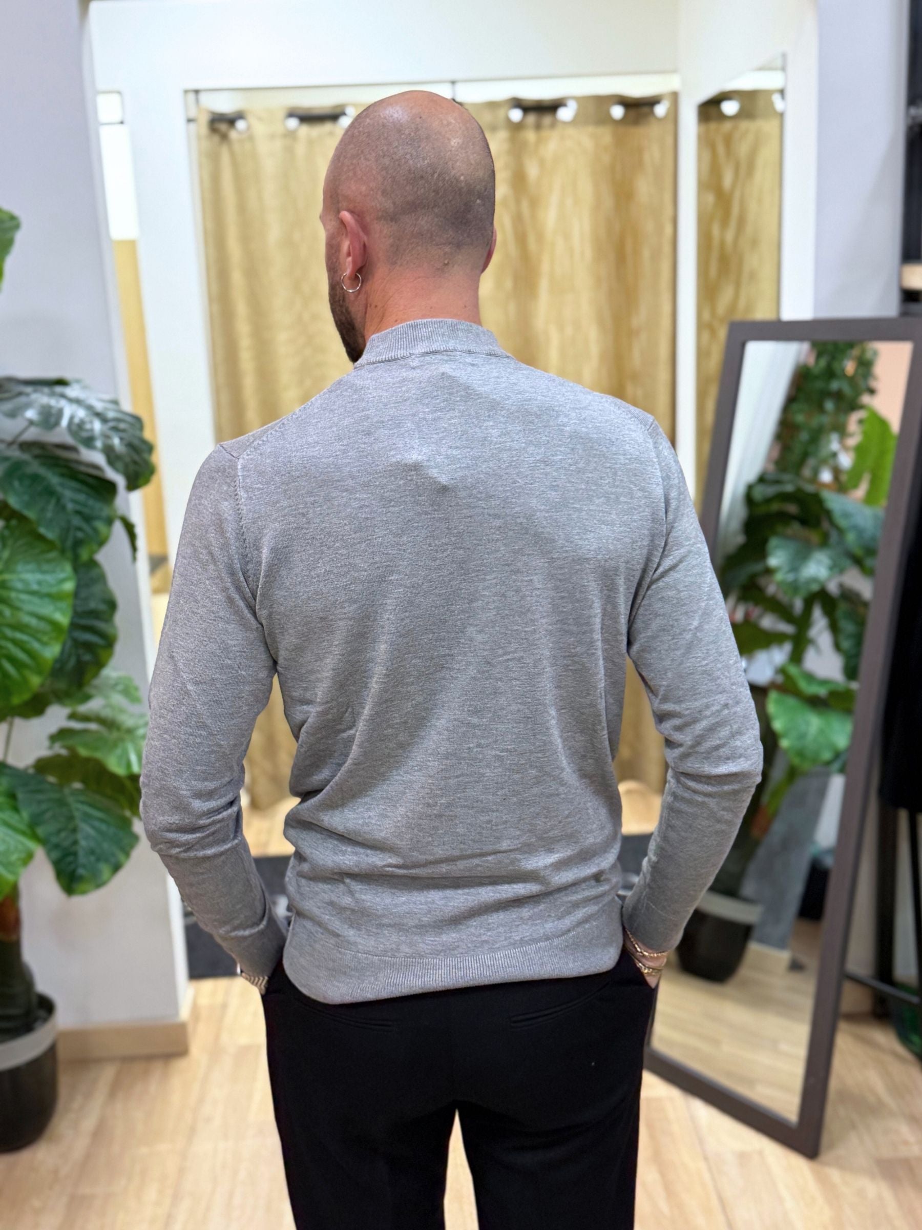 Maglia Lupetto Grigio