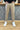 Jeans Beige A Strappi