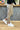 Jeans Beige A Strappi