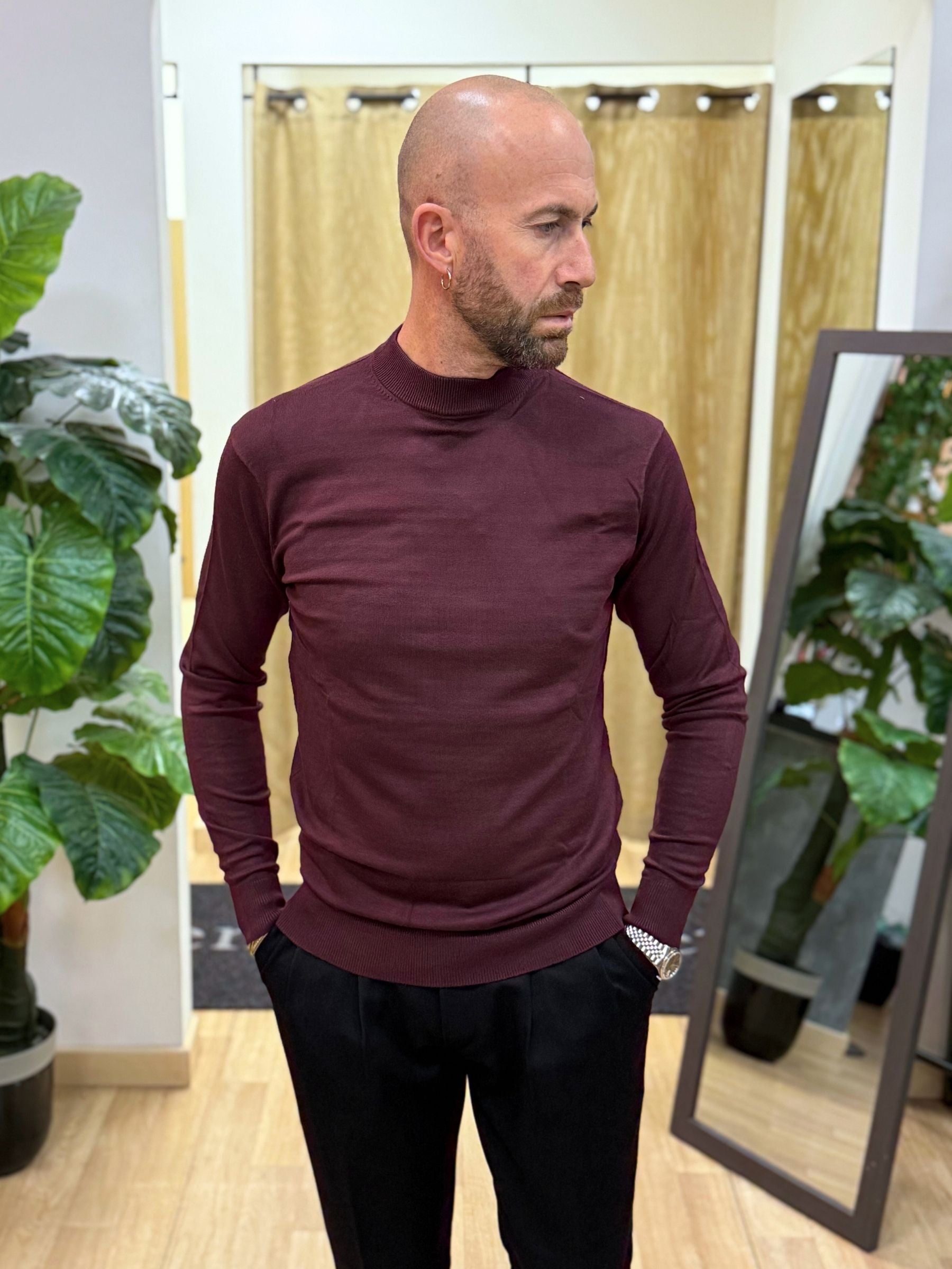 Maglia Lupetto Bordeaux