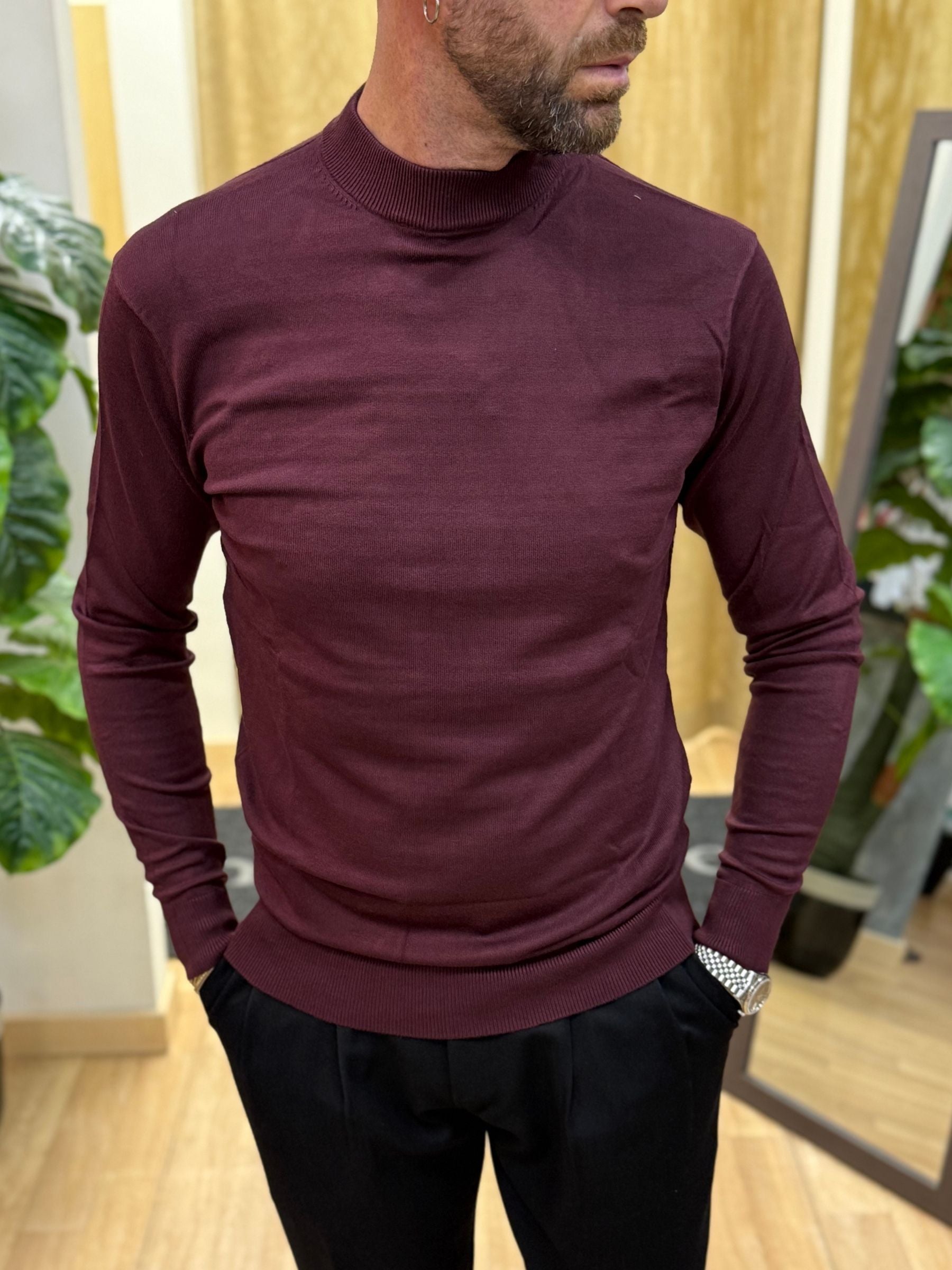 Maglia Lupetto Bordeaux