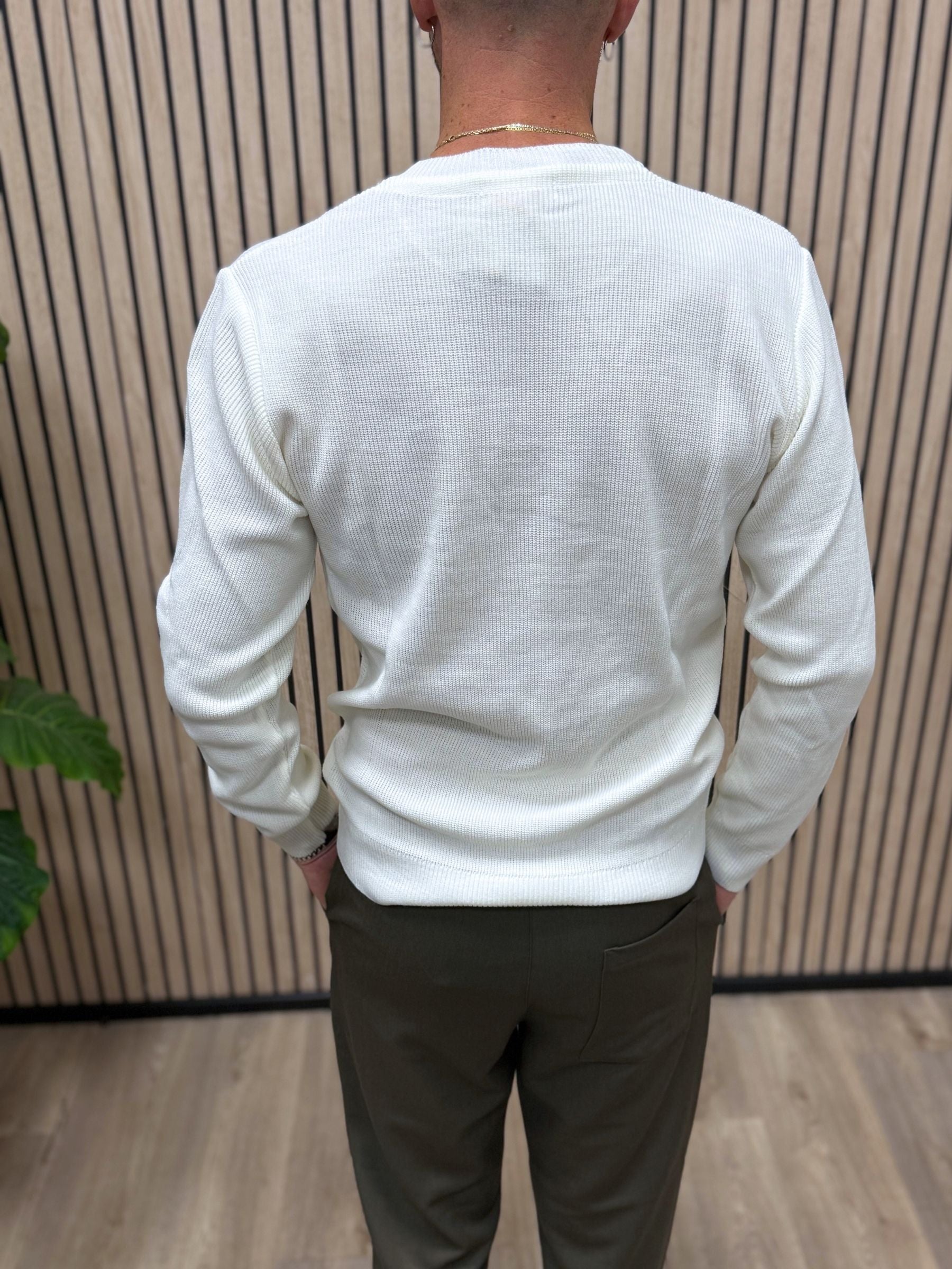 Maglioncino GiroGola In Filo MF 2.0 Bianco