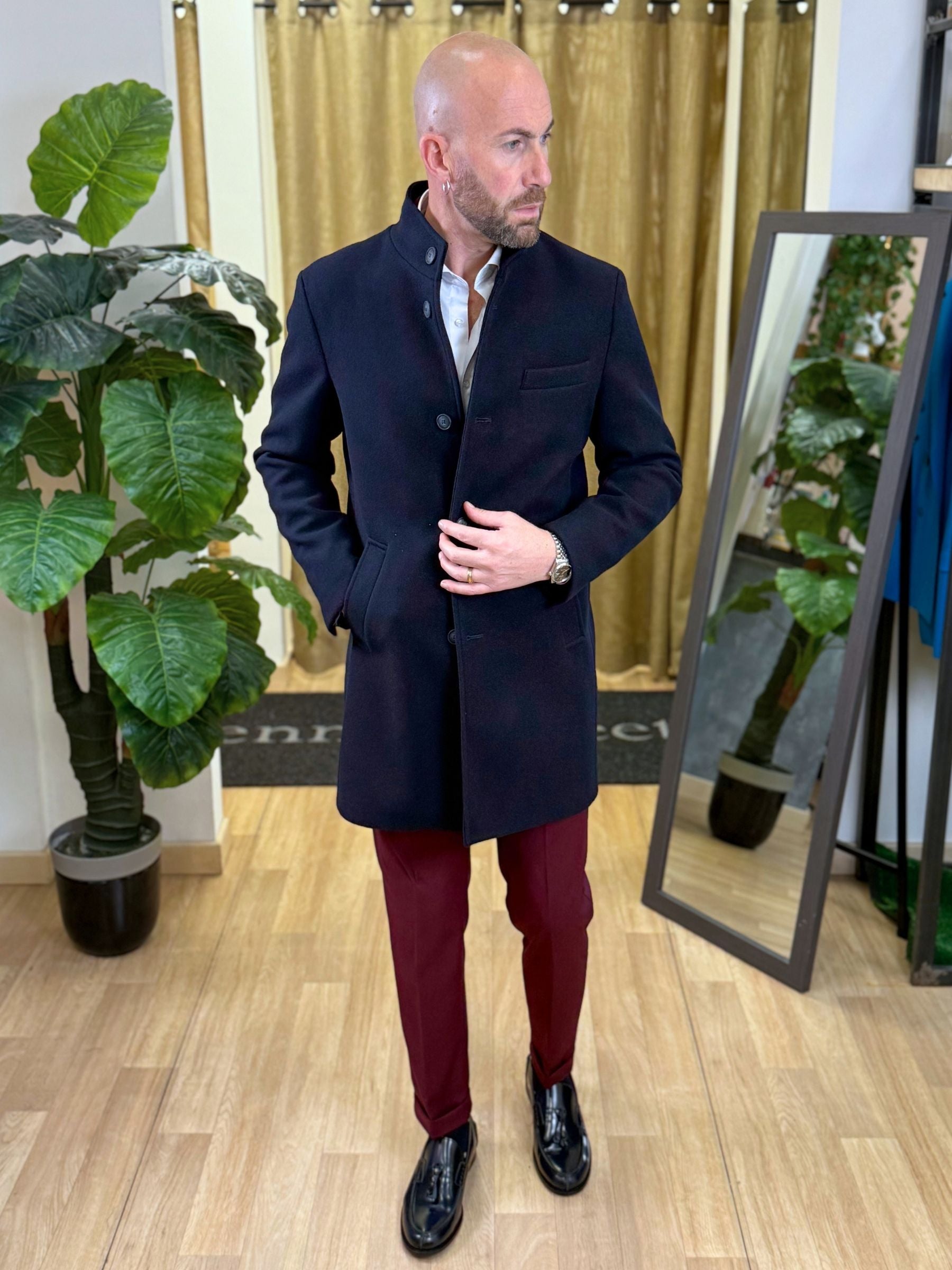 Cappotto Koreano Blu