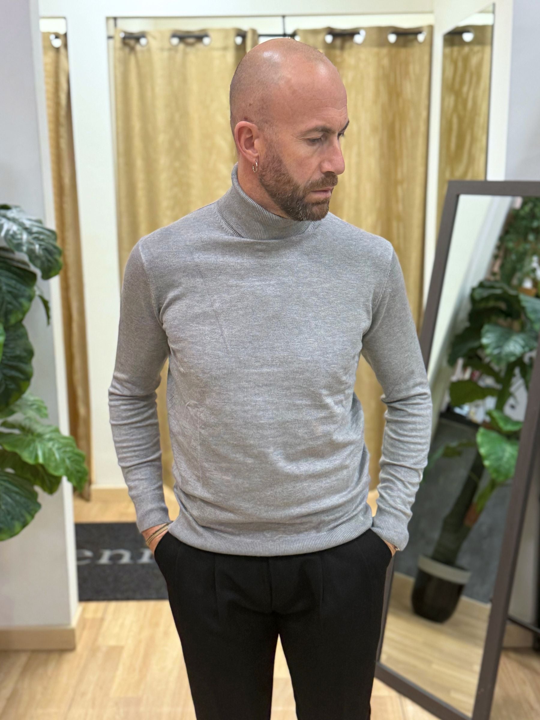 Maglia ColloAlto Grigio