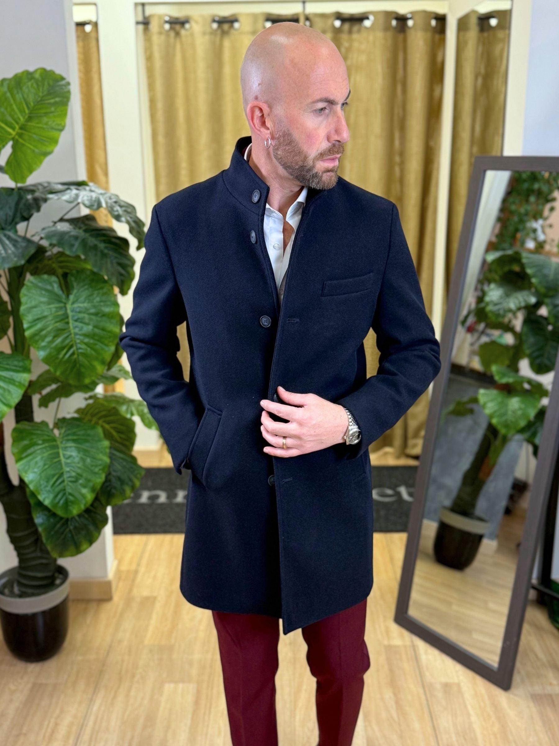 Cappotto Koreano Blu