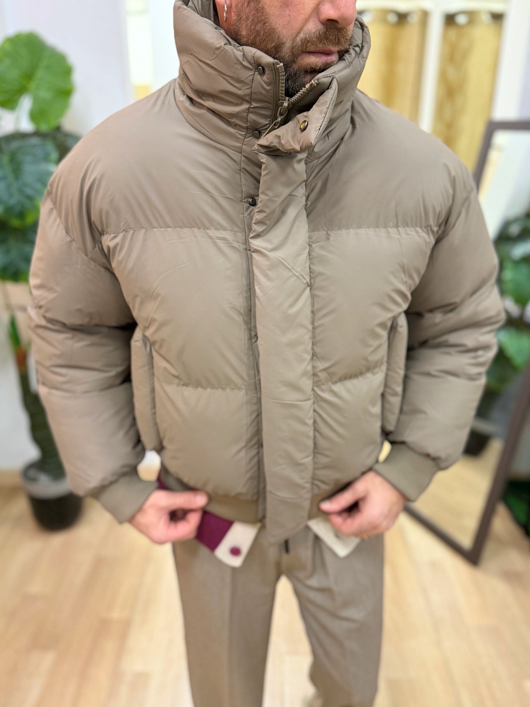 Bomber Cropped Beige