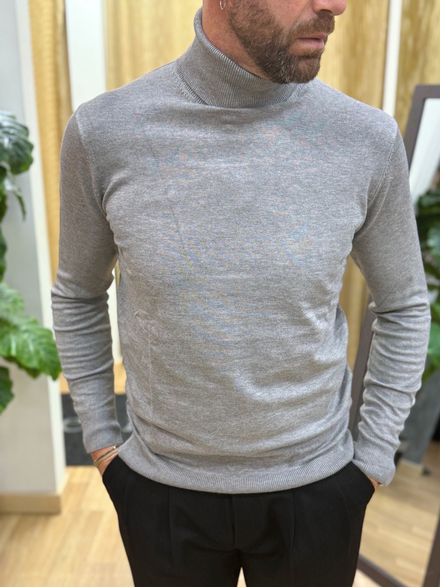 Maglia ColloAlto Grigio