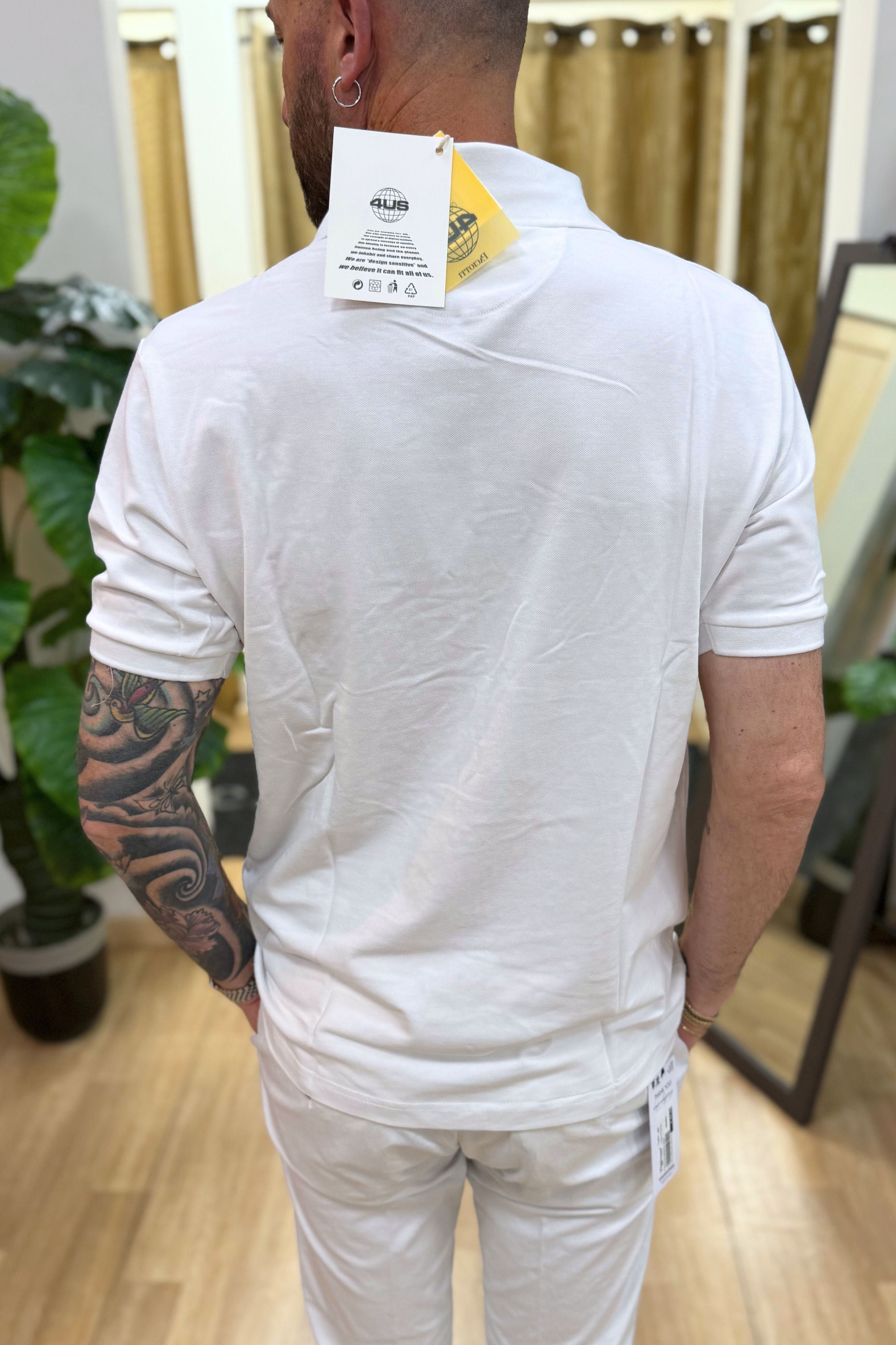 Polo Basic 4US Bianco