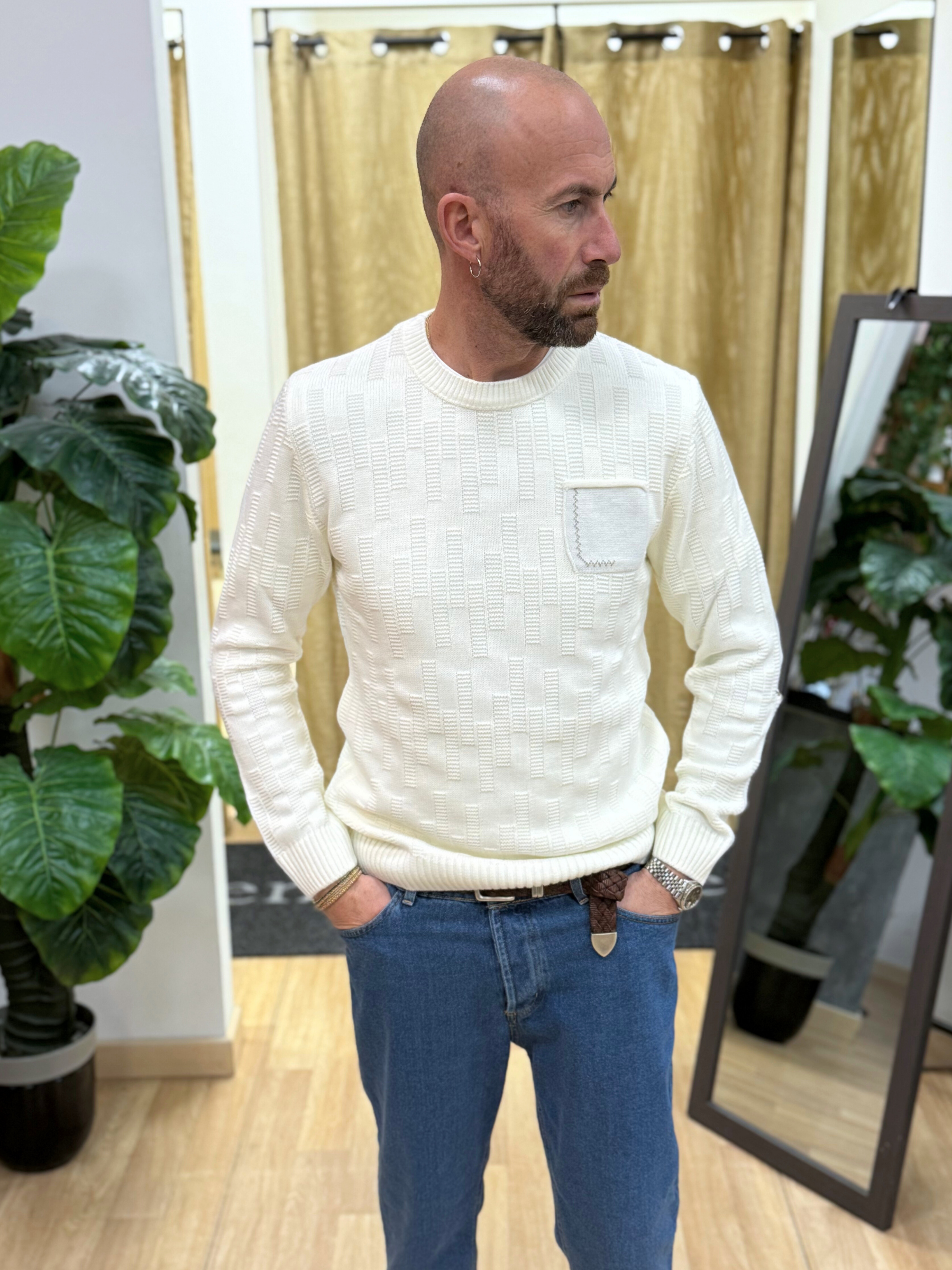 Maglioncino Con Taschino Freddy Panna