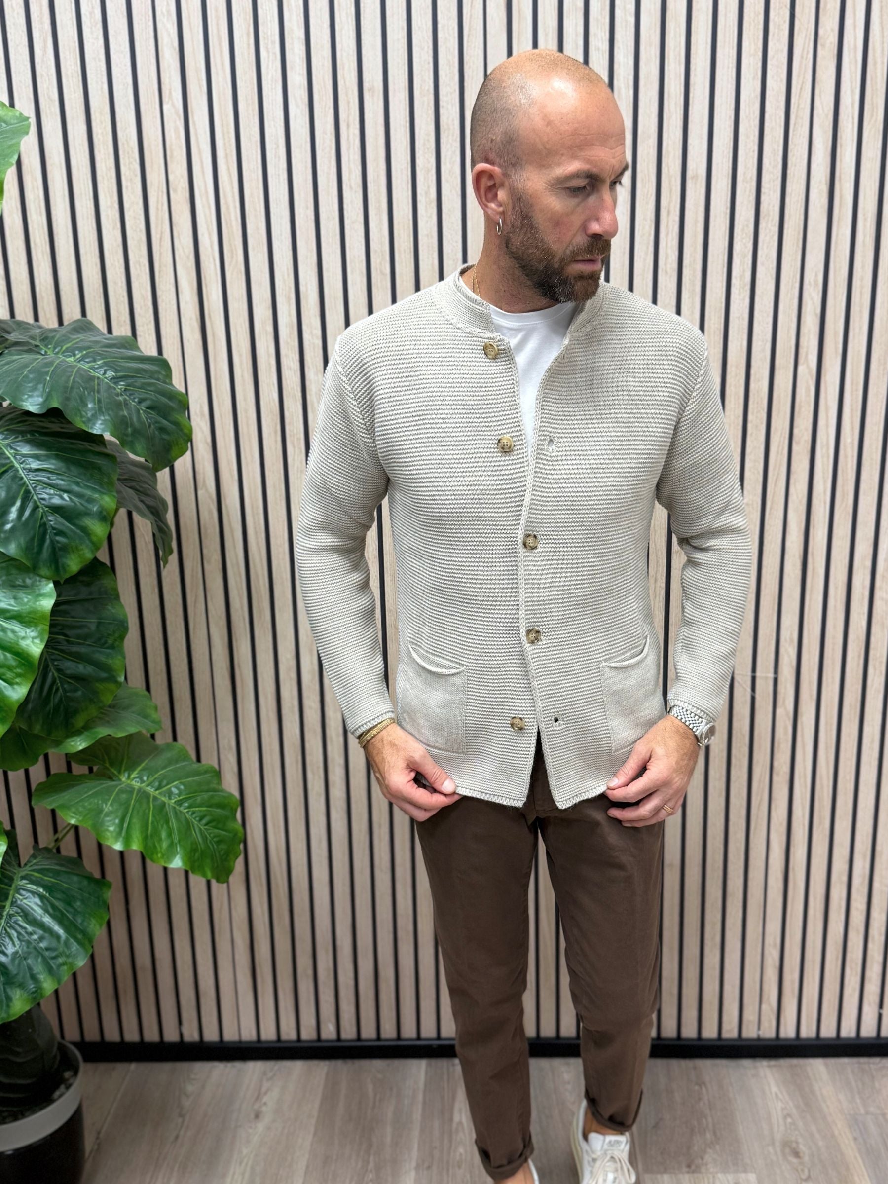 Cardigan Koreano Beige