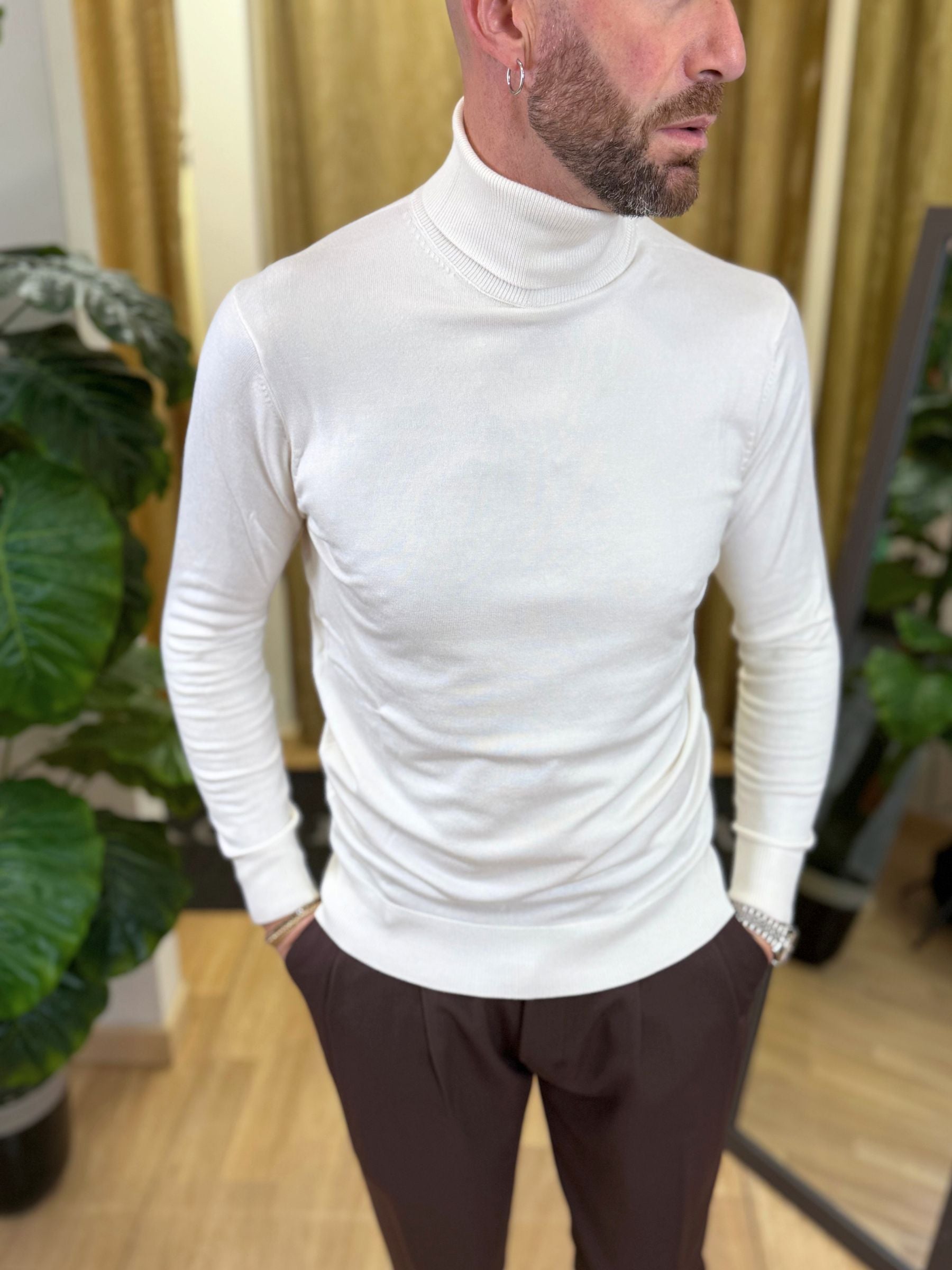 Maglia ColloAlto Bianco