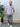 T-Shirt In Filo Rigata Viola
