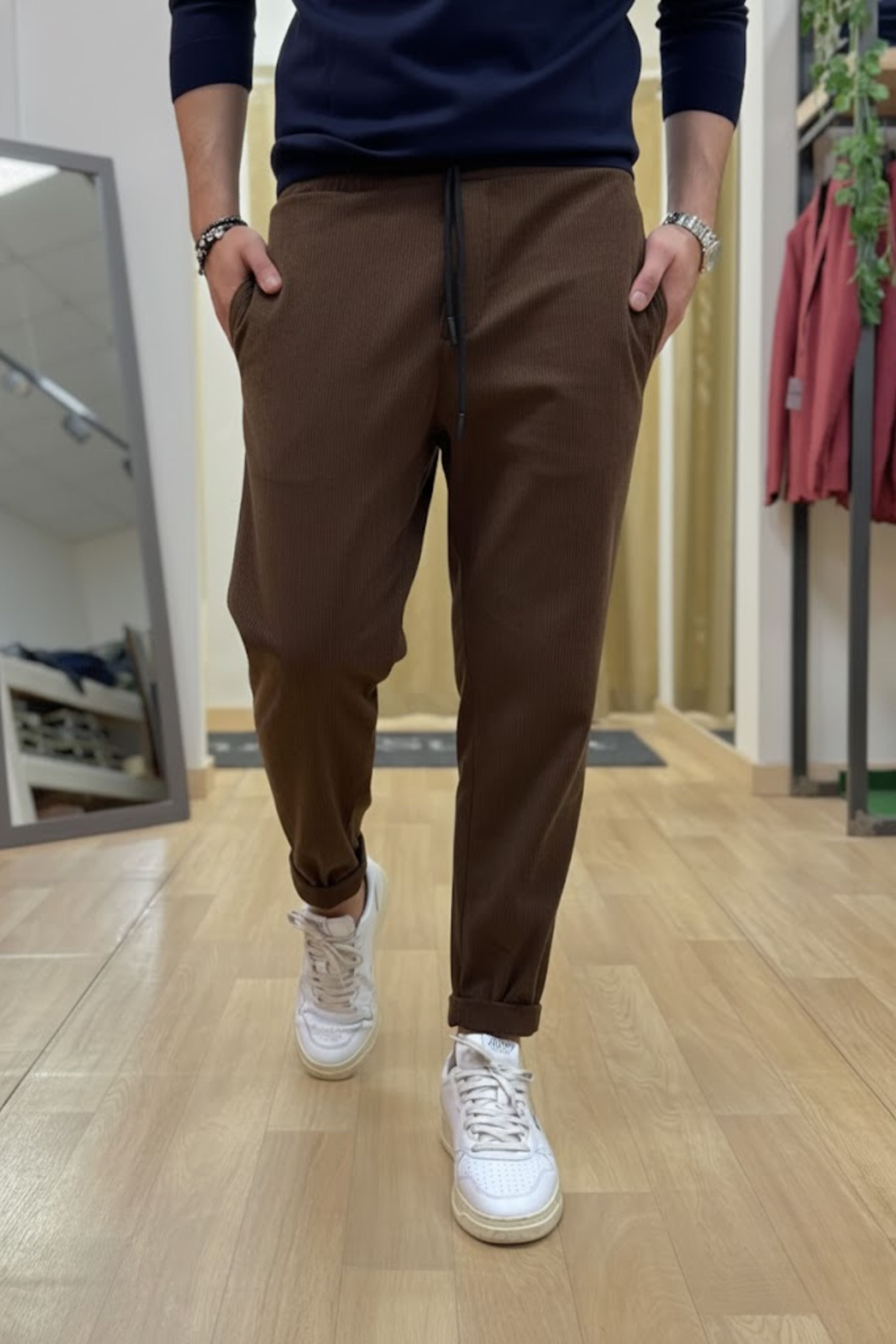 Pantalaccio milano velluto Marrone