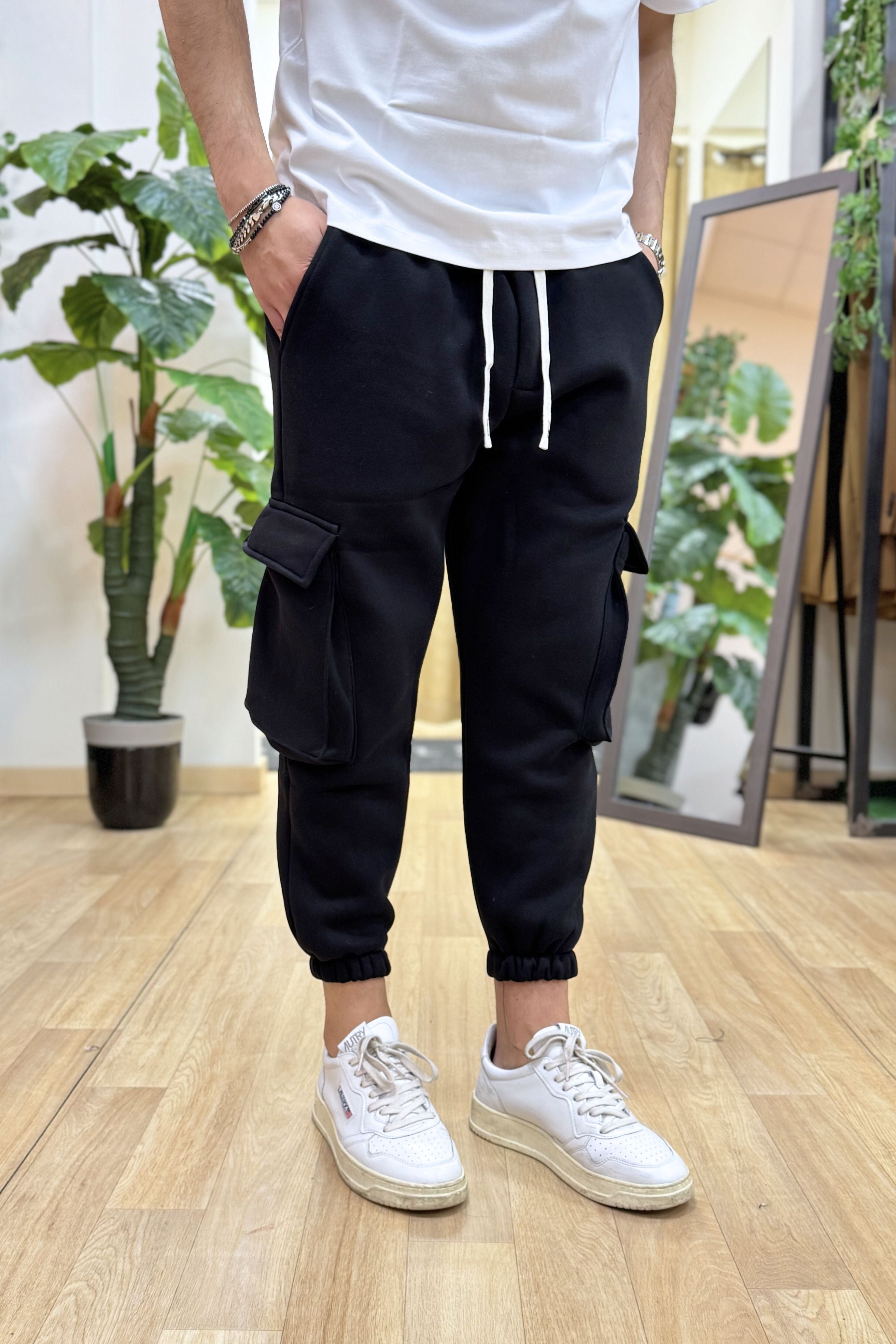 PantaCargo Tuta Nero