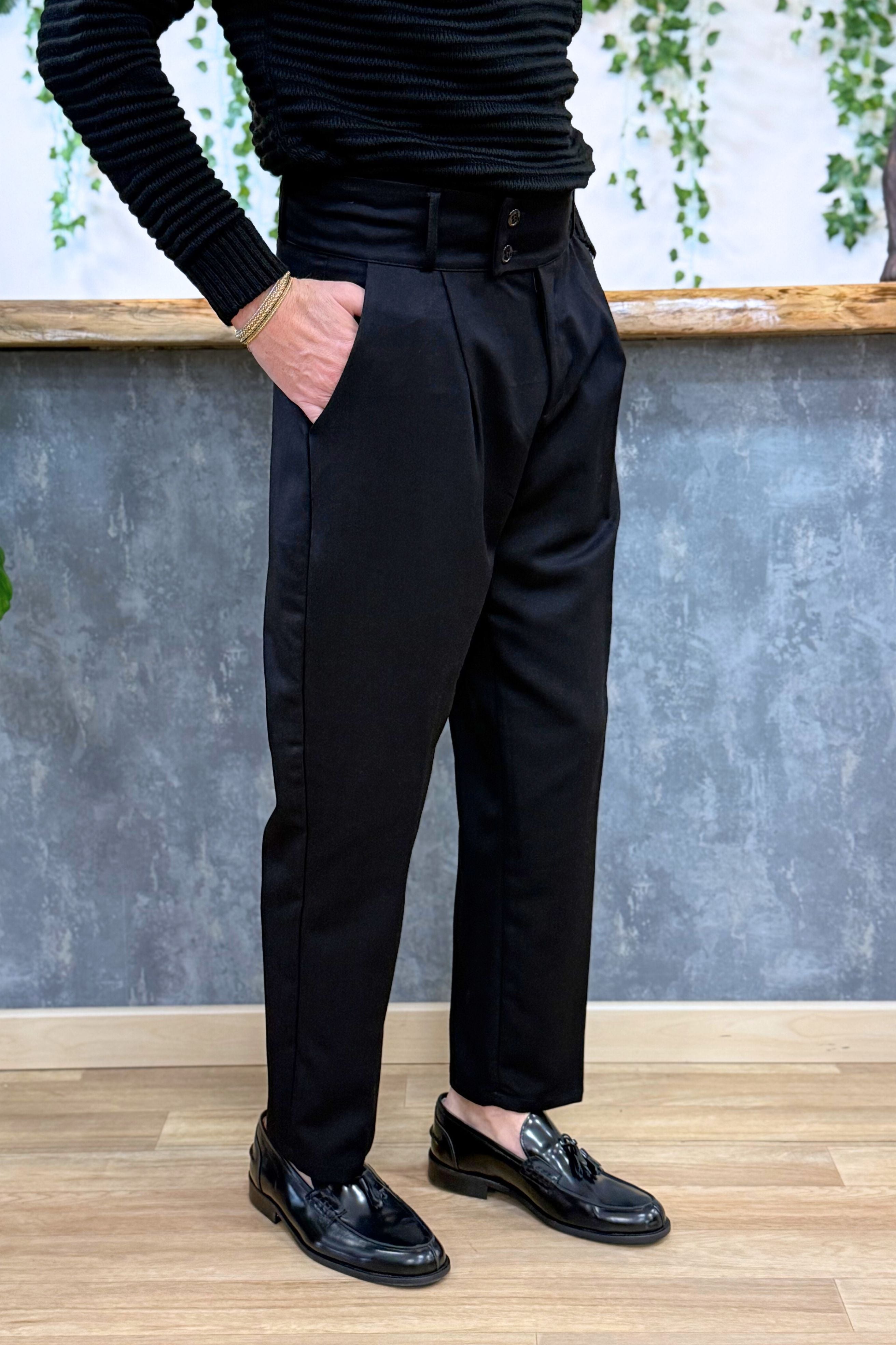 Pantalone Paris Fascia Alta Nero