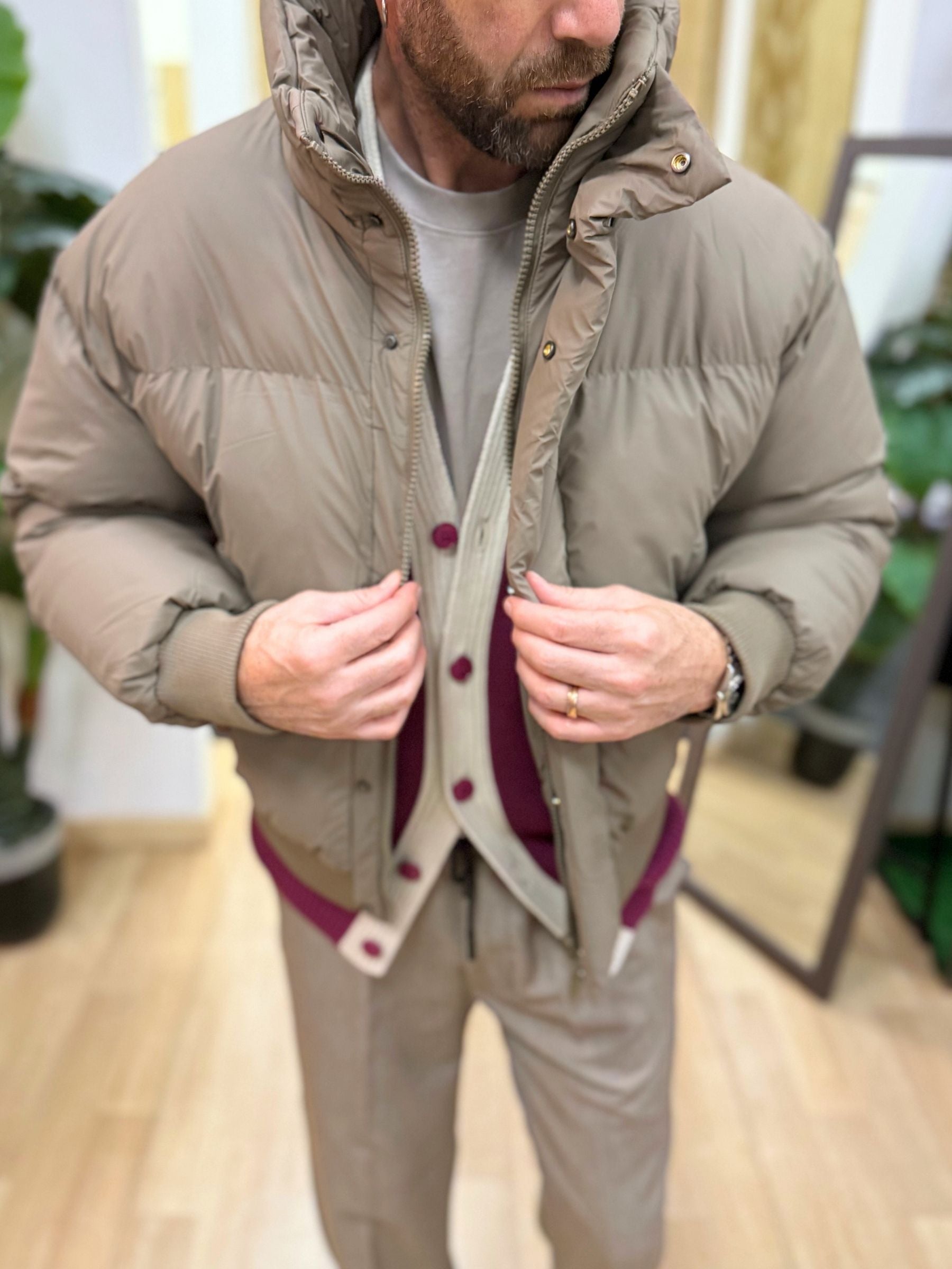 Bomber Cropped Beige