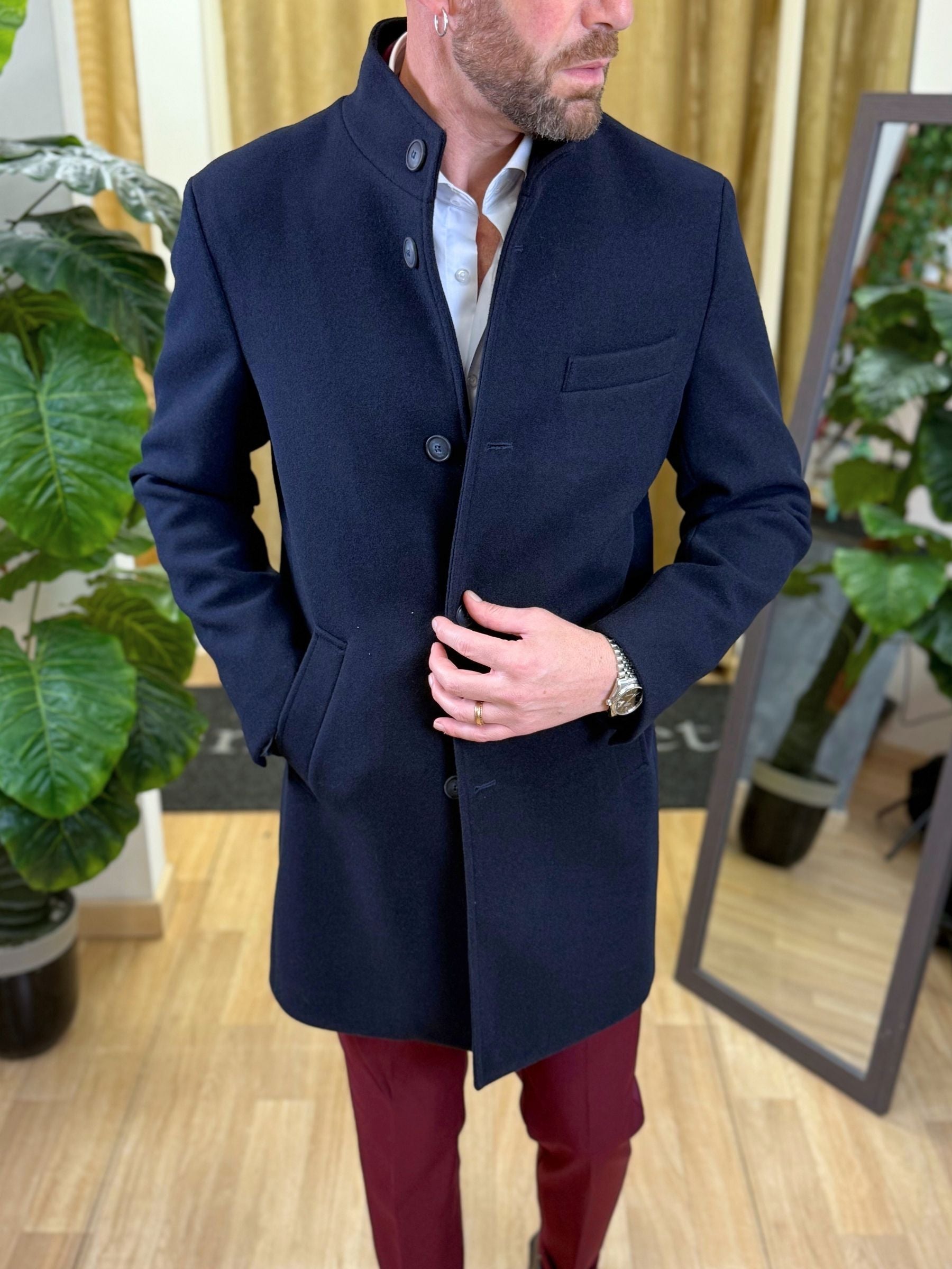 Cappotto Koreano Blu