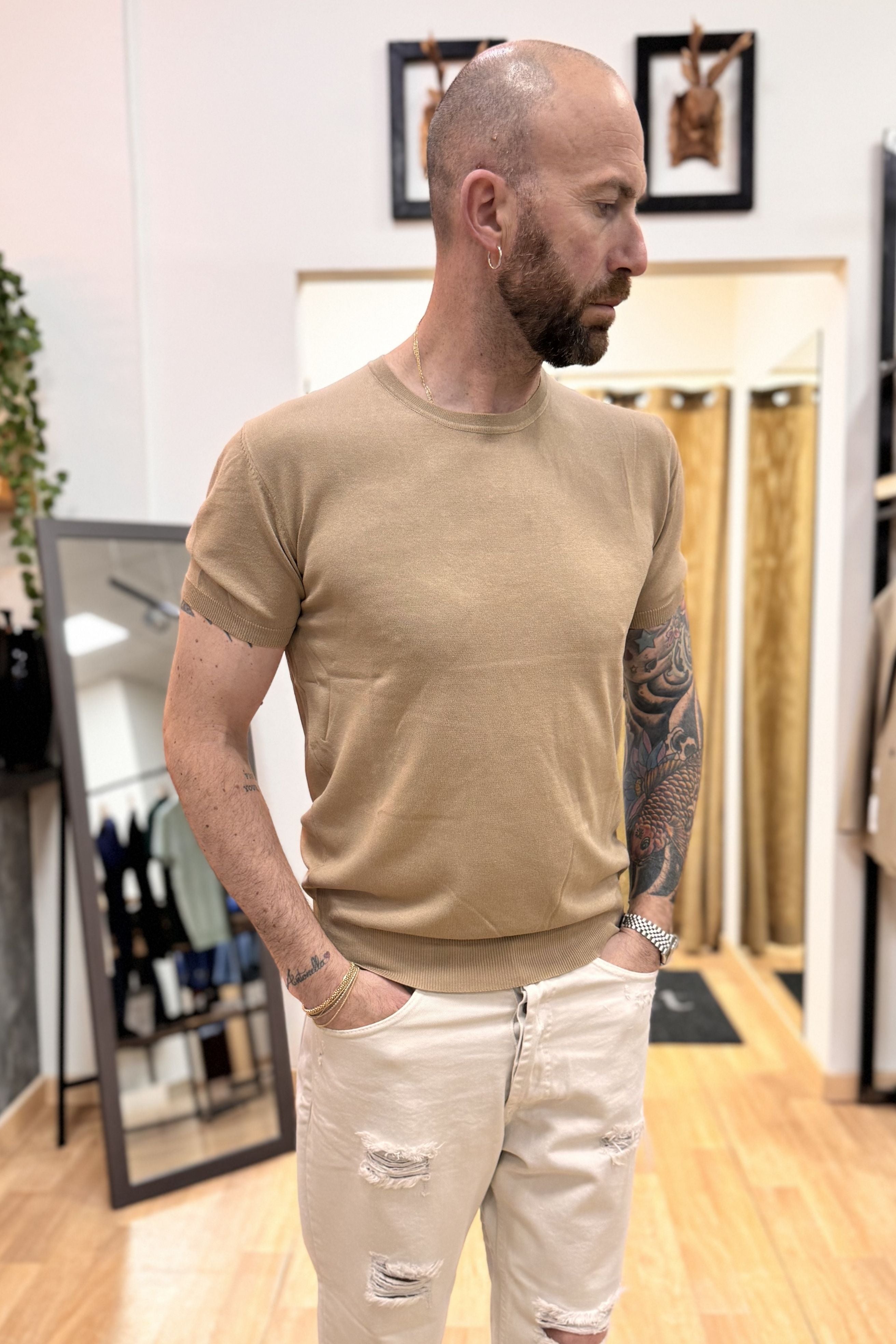 Maglioncino GiroGola  Cammello