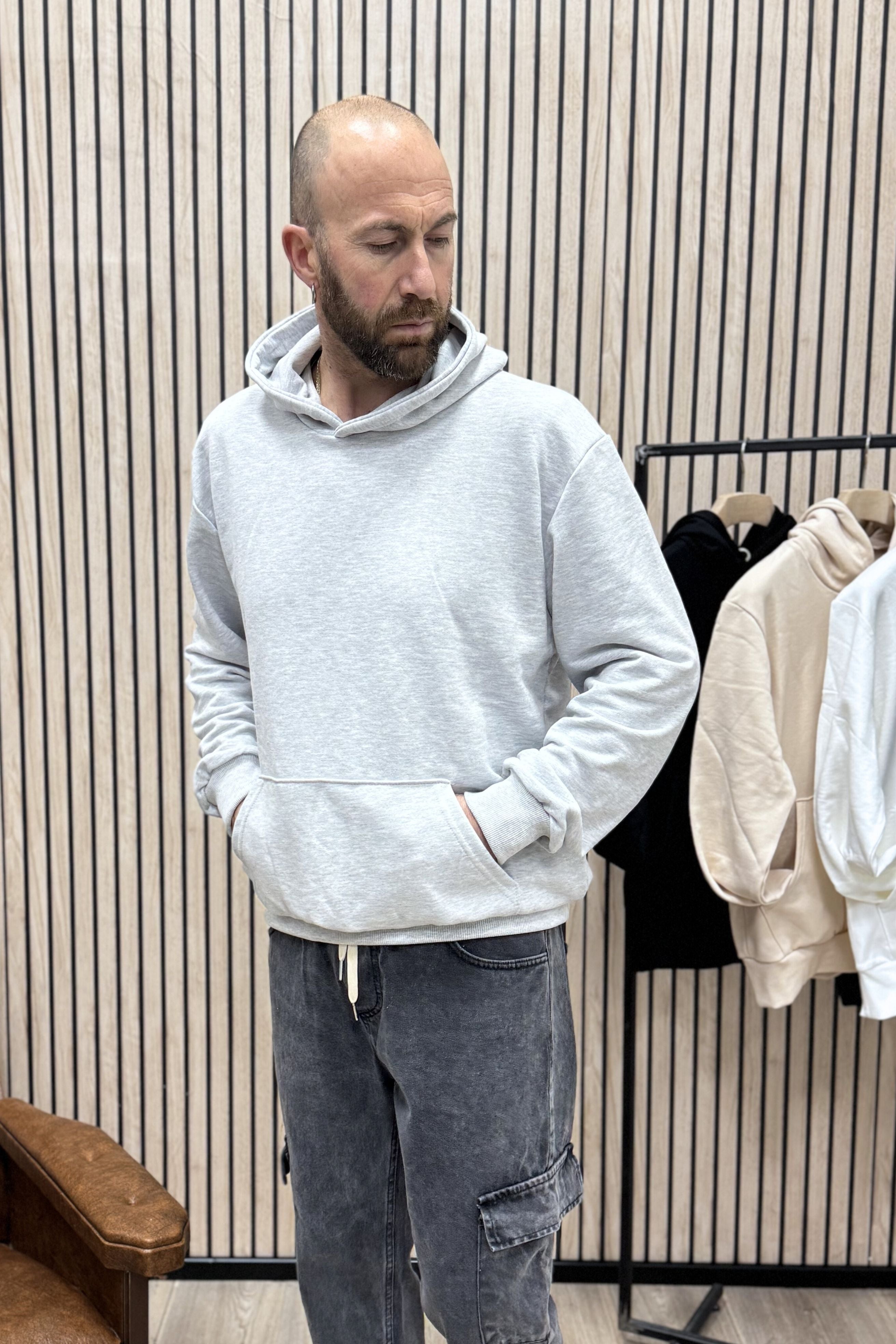 Felpa Boxy-Fit Summer25 Grigio