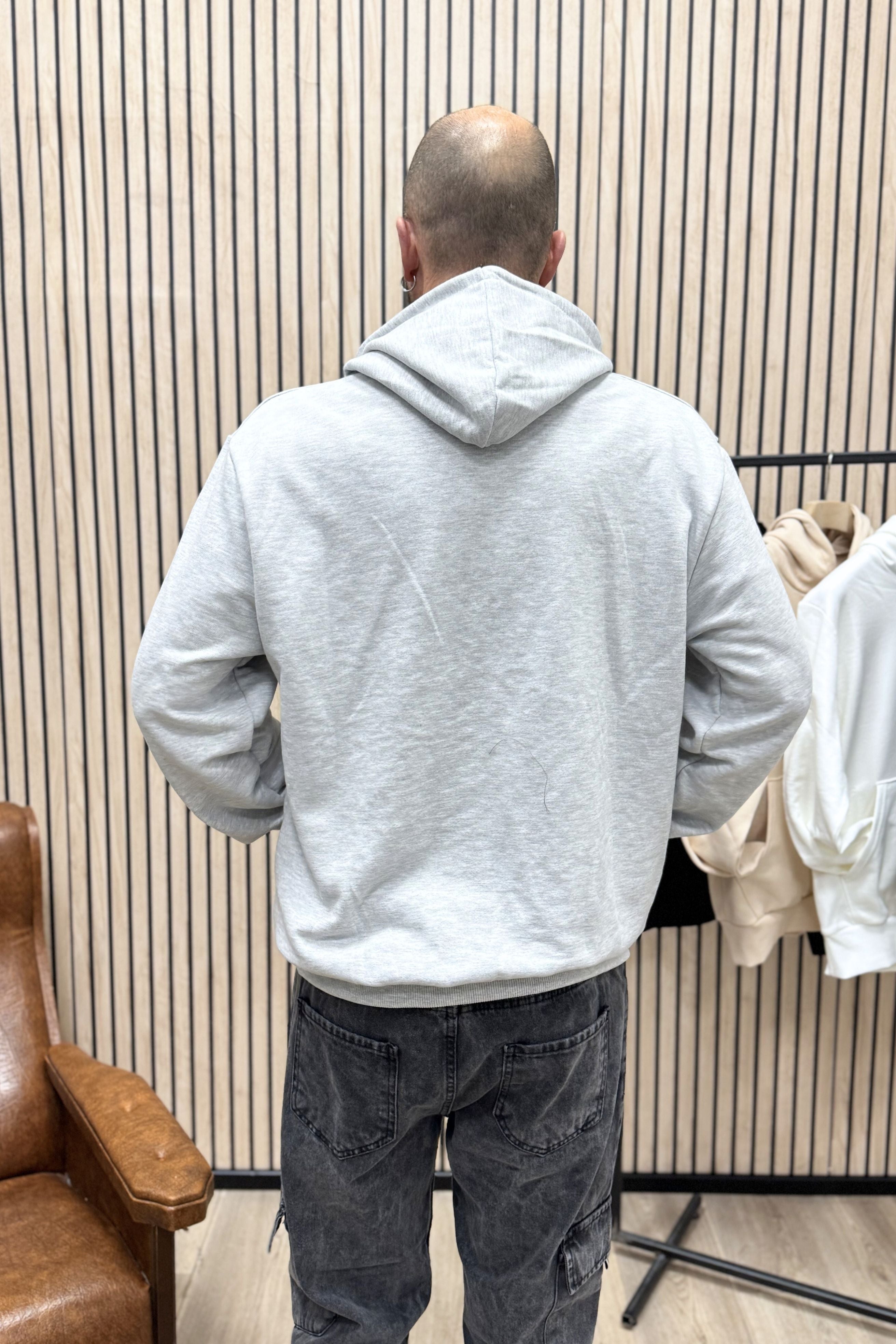Felpa Boxy-Fit Summer25 Grigio