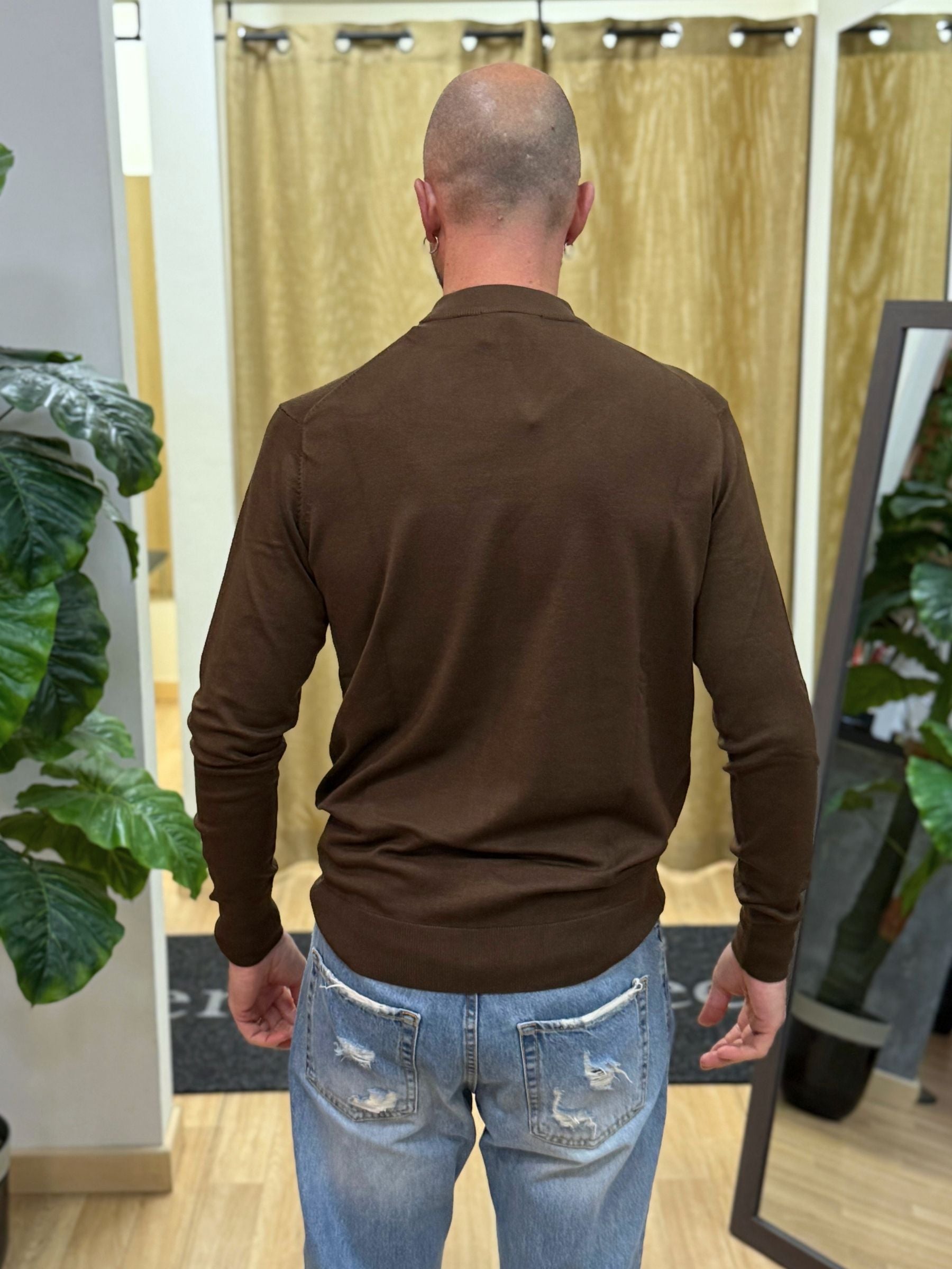 Maglia Lupetto Marrone