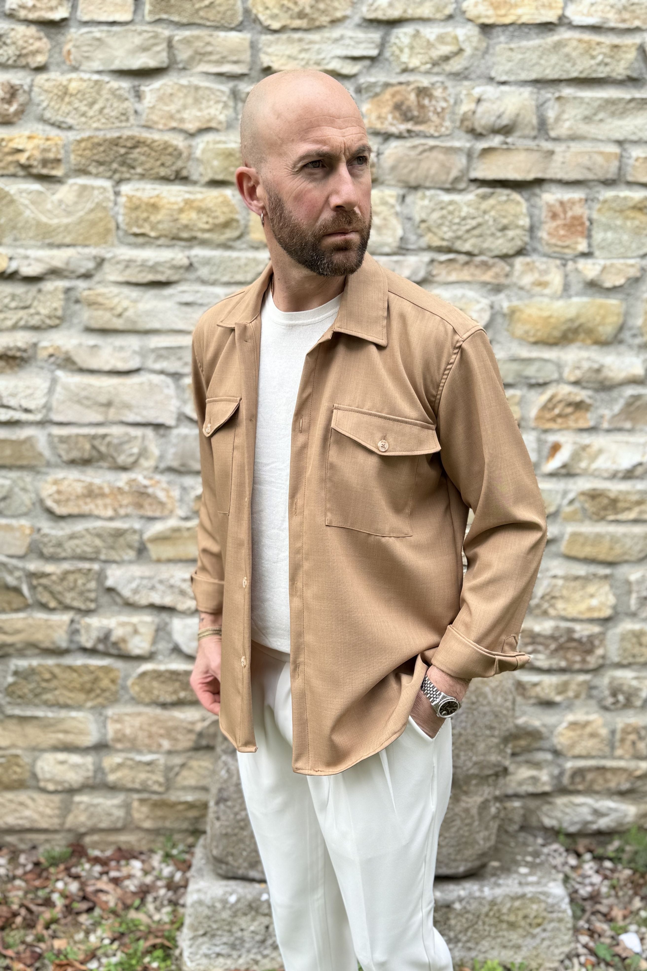 Camicione Milano Cammello