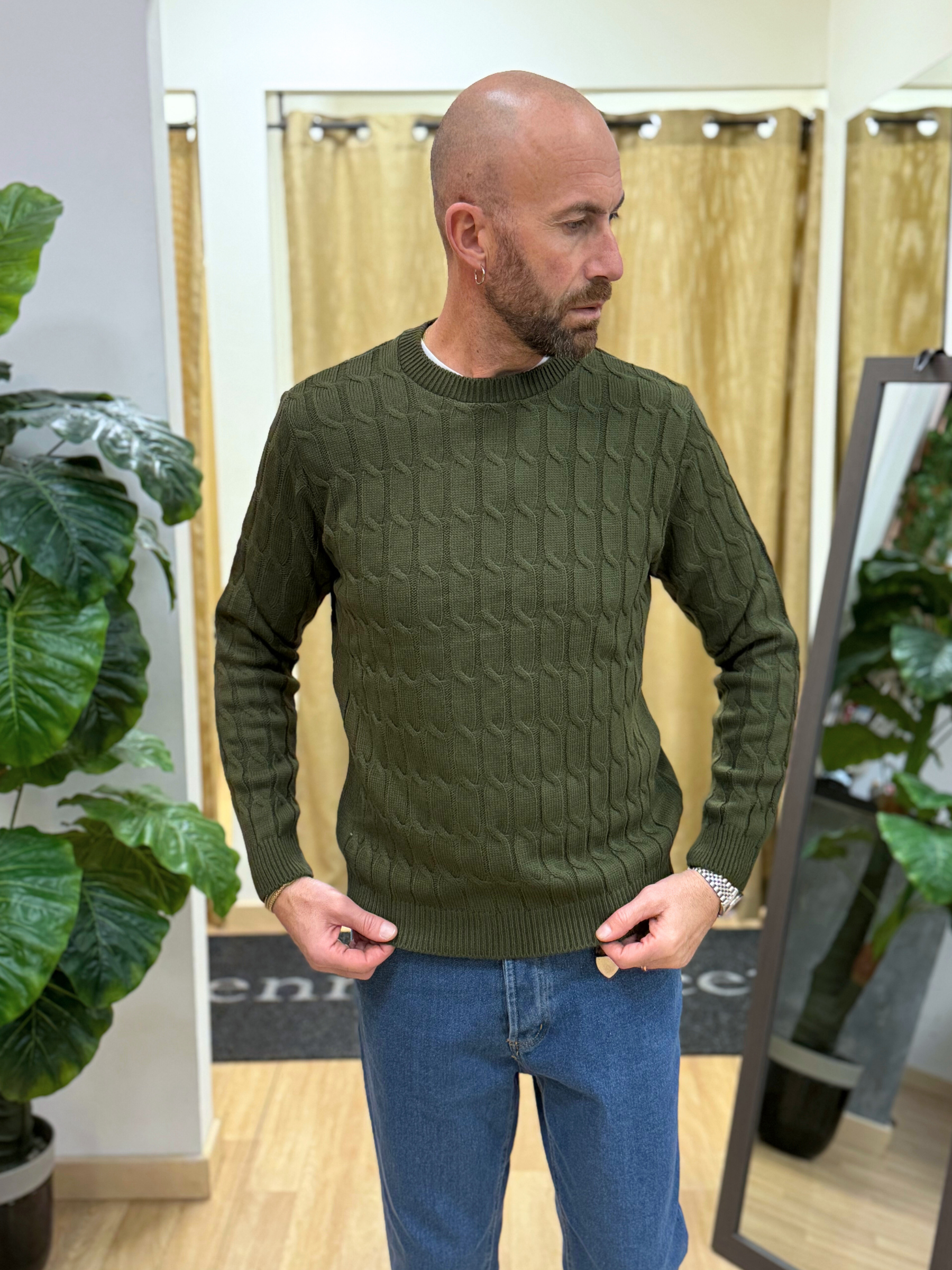 Maglioncino Treccia Gon Verdone