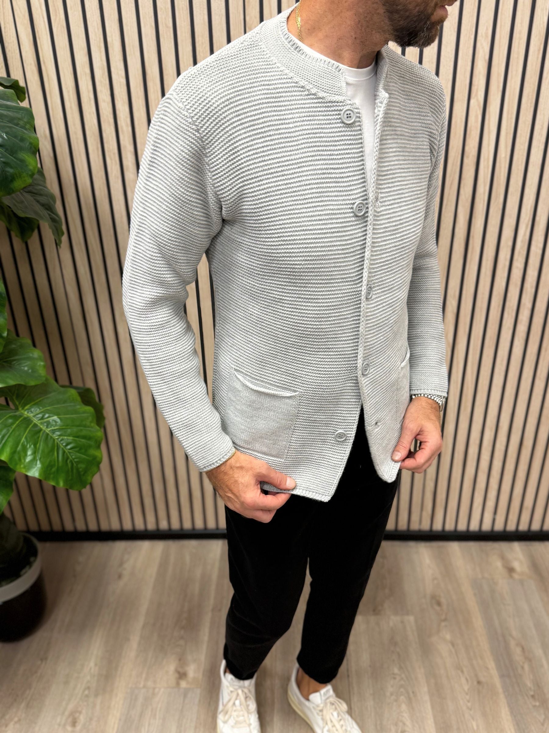 Cardigan Koreano Grigio