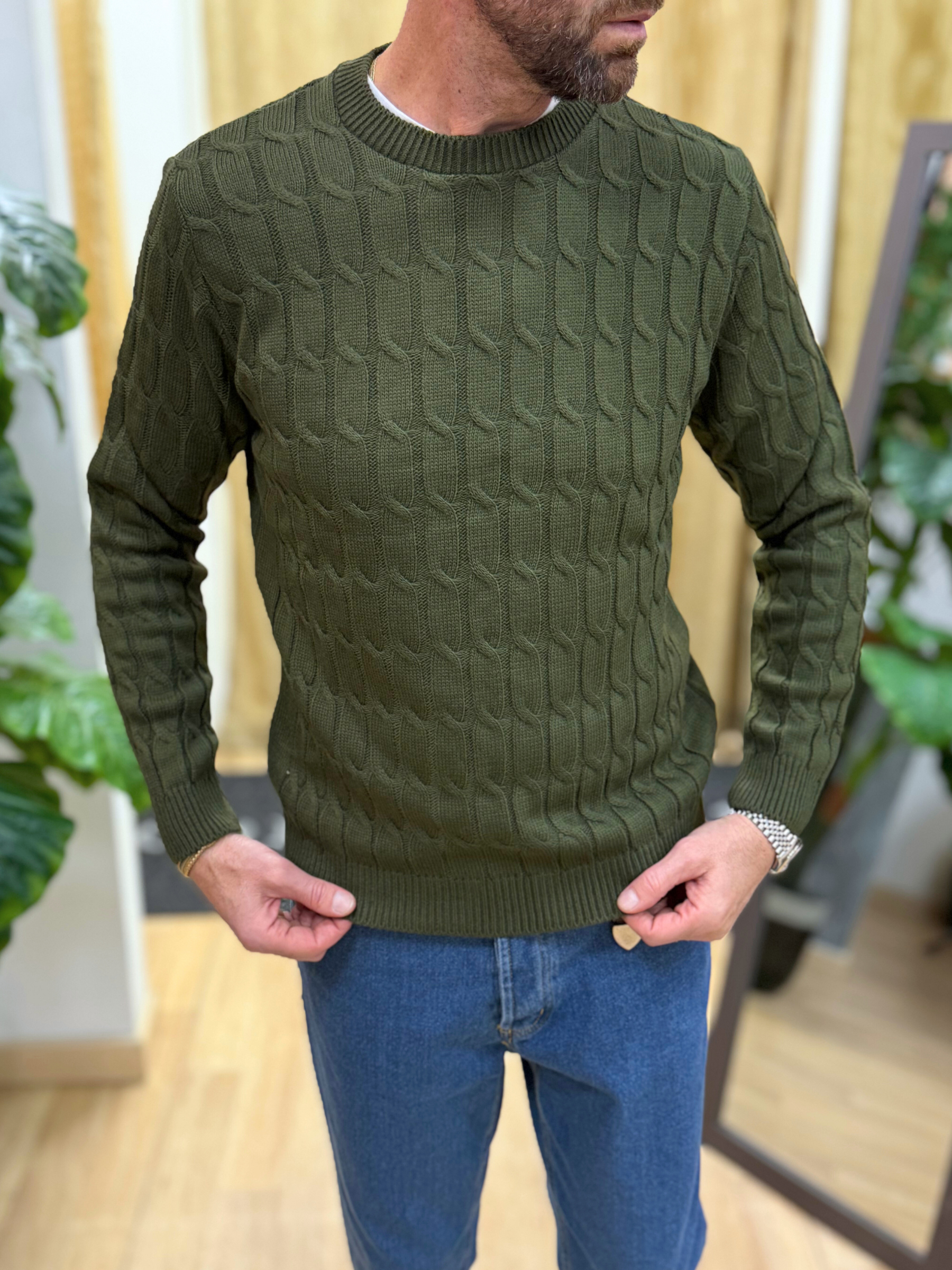 Maglioncino Treccia Gon Verdone