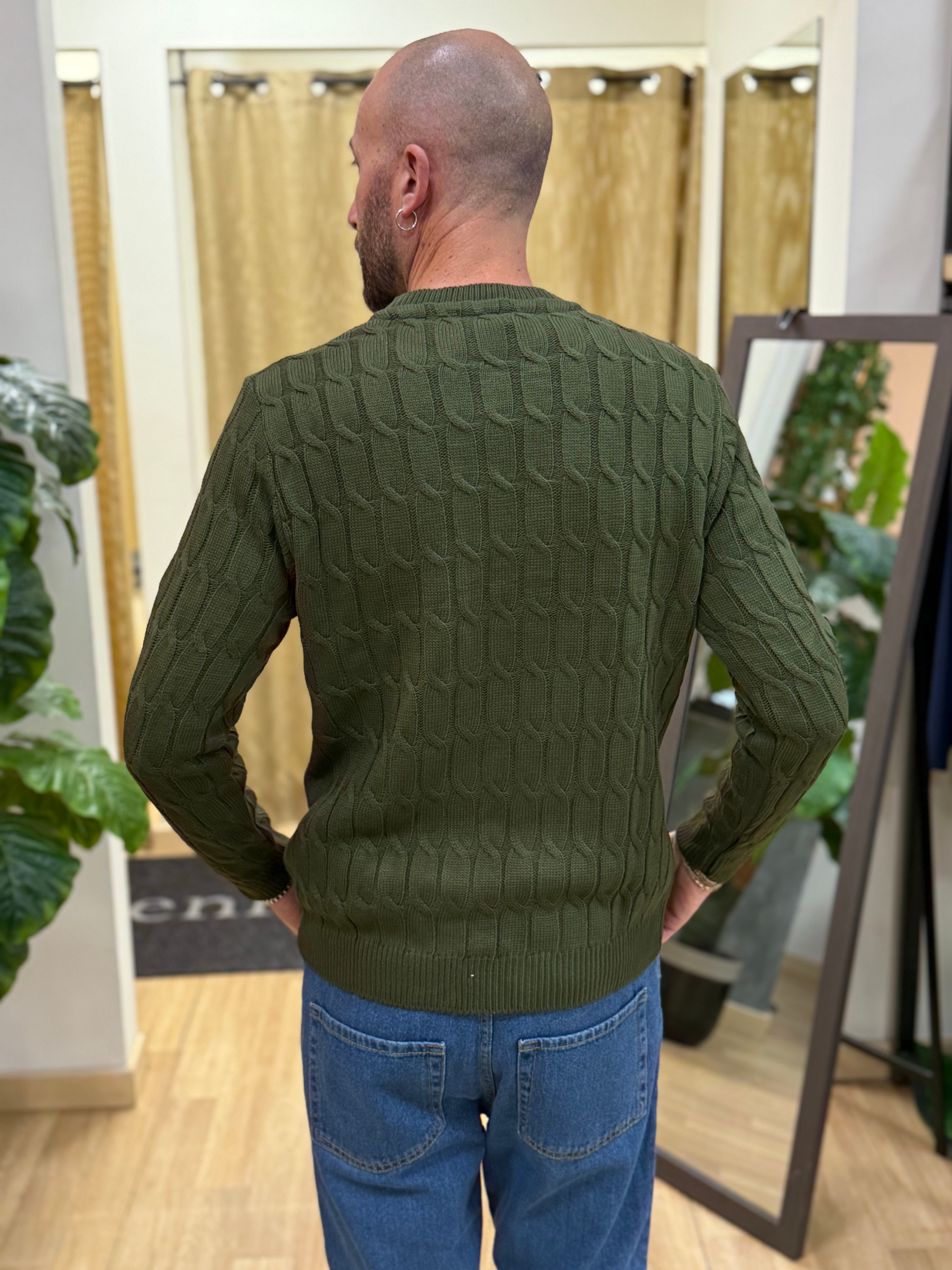 Maglioncino Treccia Gon Verdone