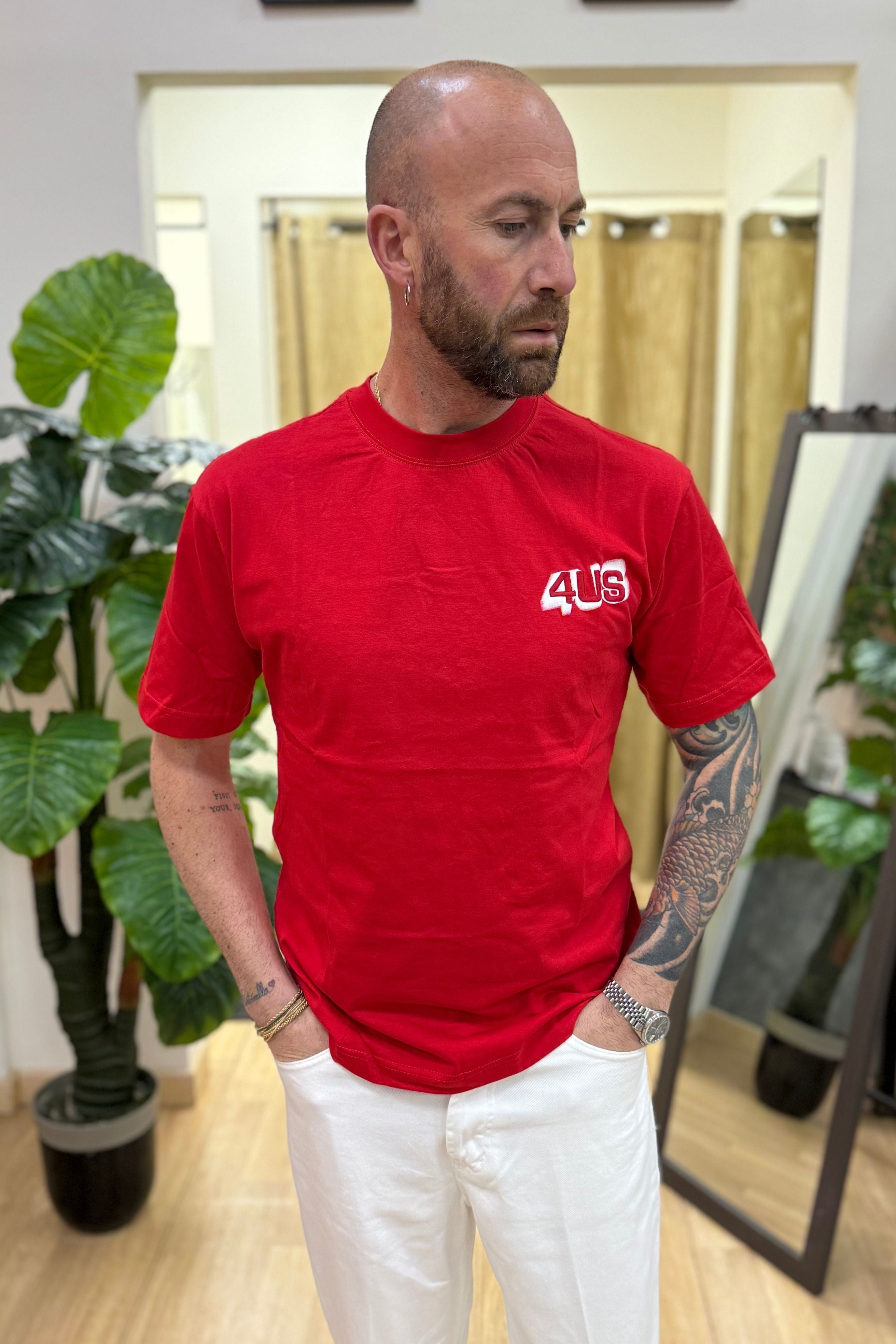 T-Shirt Basic 4US Rosso
