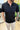 Polo In Filo Con Zip Nero