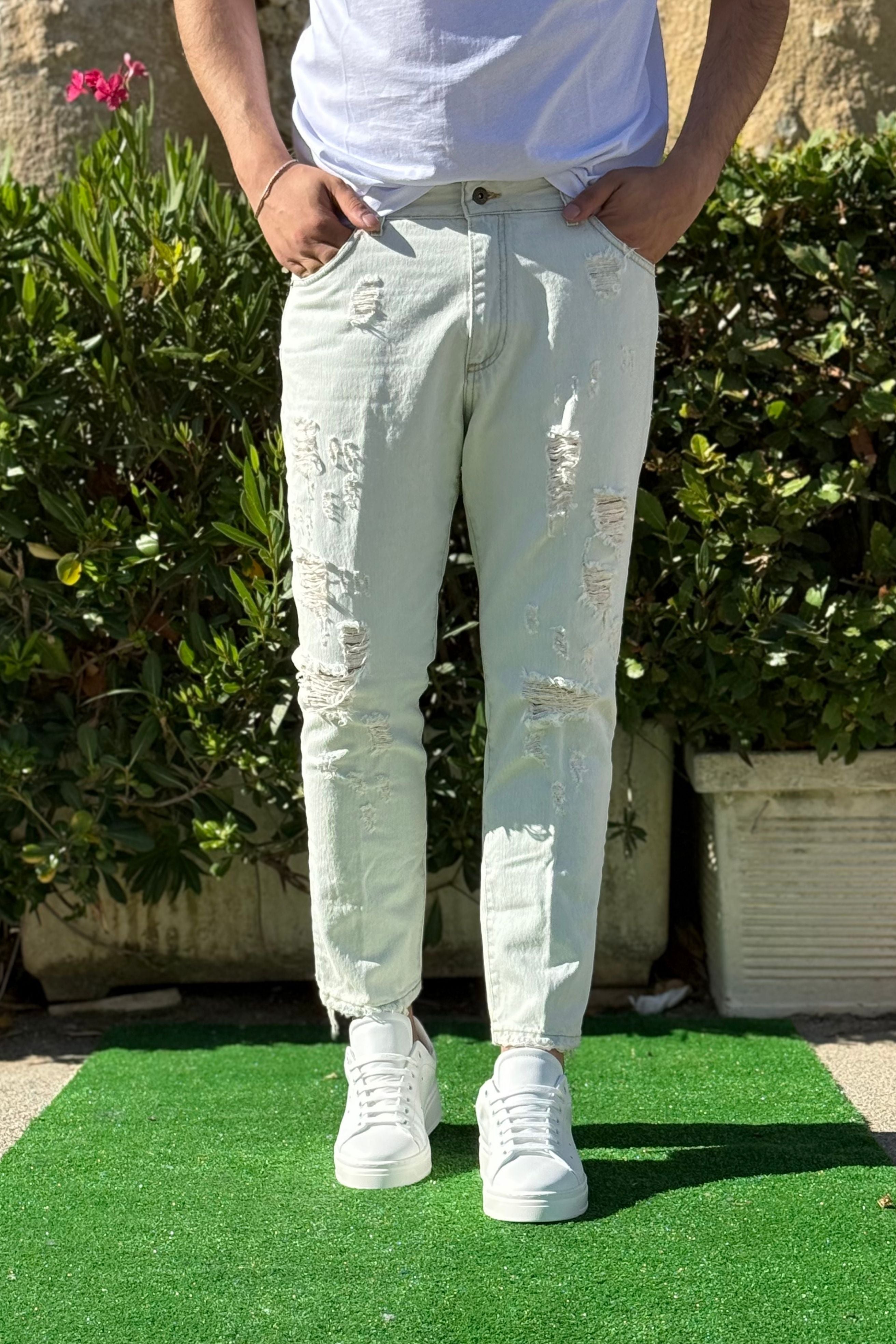Jeans Milano A Strappi