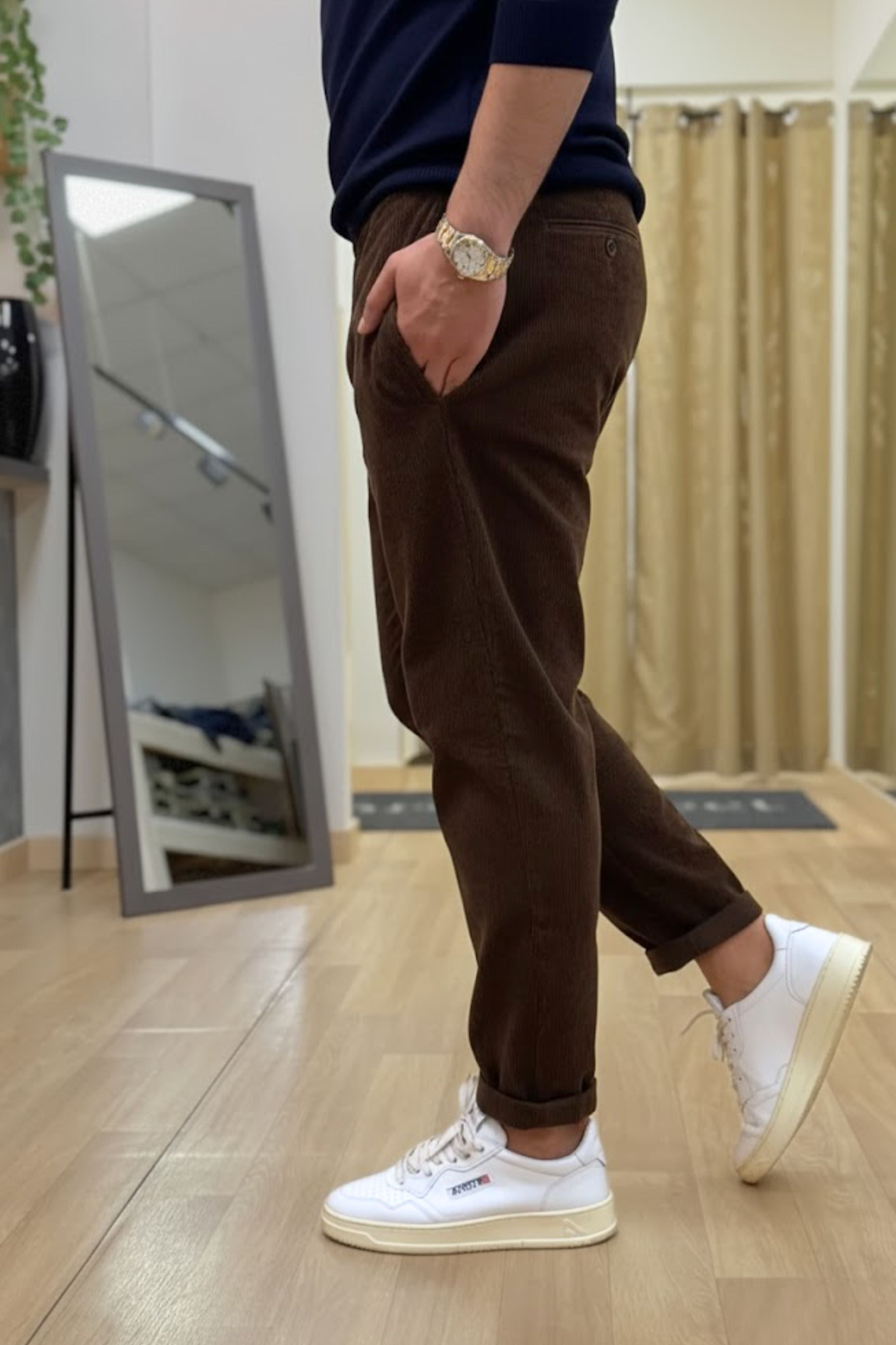 Pantalaccio milano velluto Marrone