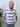 T-Shirt In Filo Rigata Viola