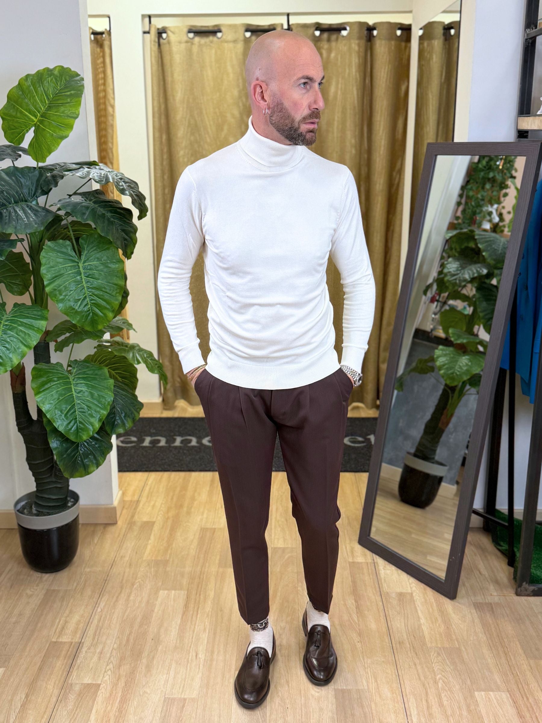 Maglia ColloAlto Bianco