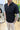 Polo In Filo Con Zip Nero