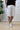 PantaBermuda Jeans Bianco