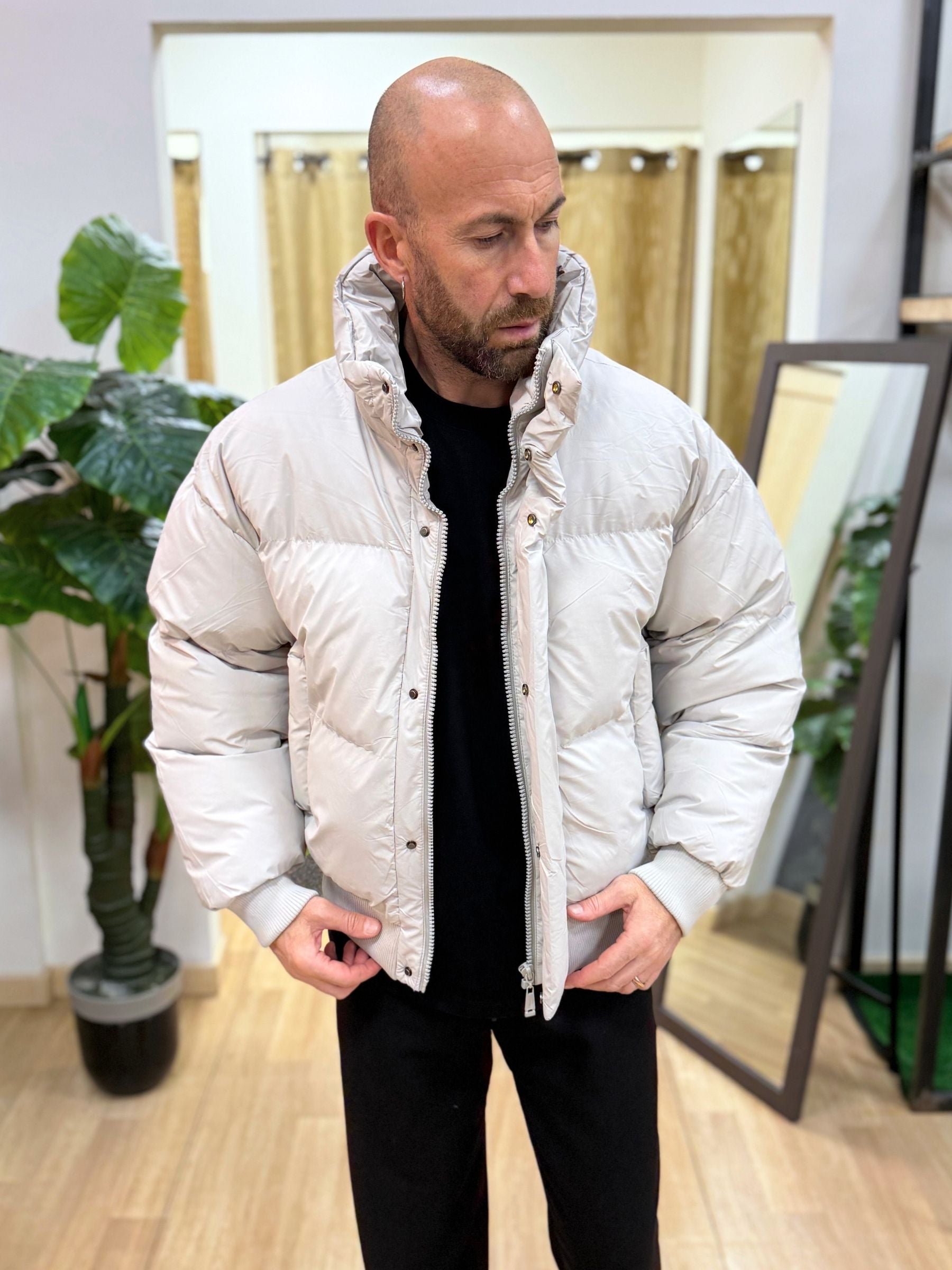 Bomber Cropped Ghiaccio