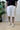 PantaBermuda Jeans Bianco