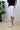 PantaBermuda Jeans Bianco
